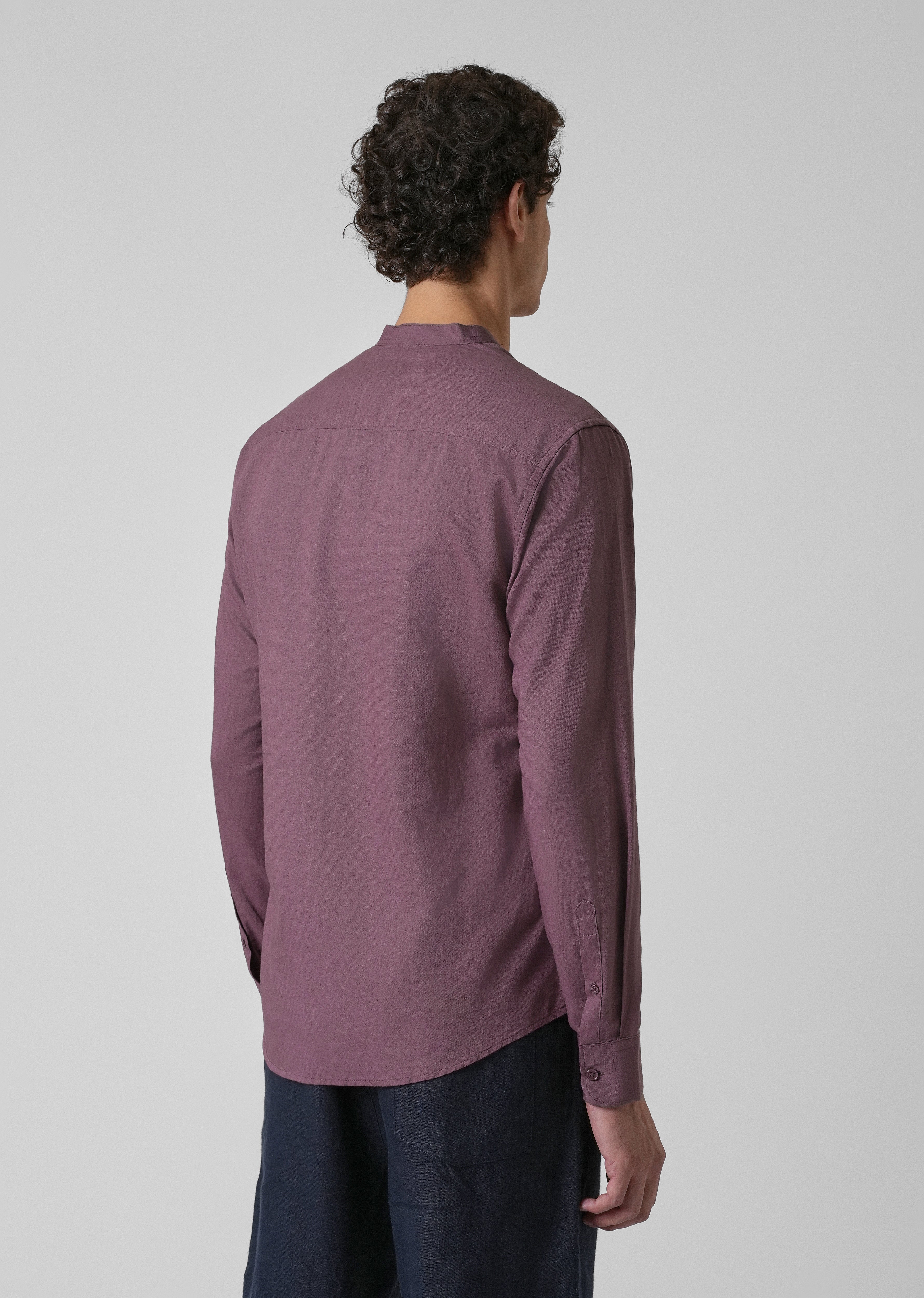 Purple Cotton Linen Shirt
