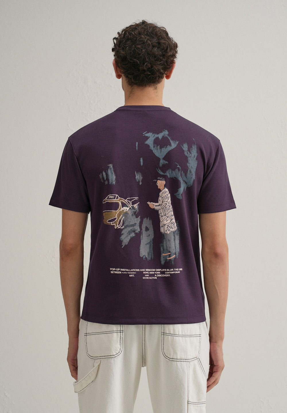 Purple Graphic Printed T-shirt
