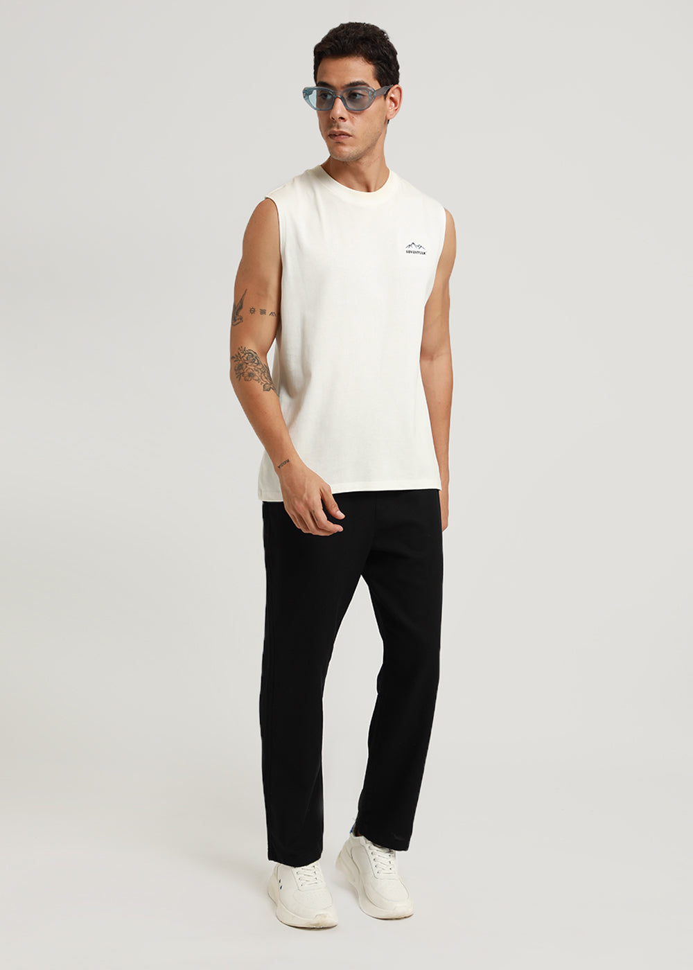 Raven Black Textured Pants