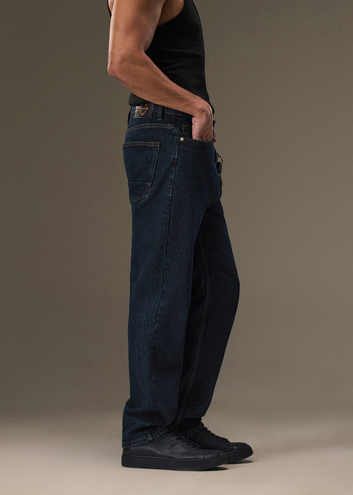 Raw Indigo Slim Straight Jeans