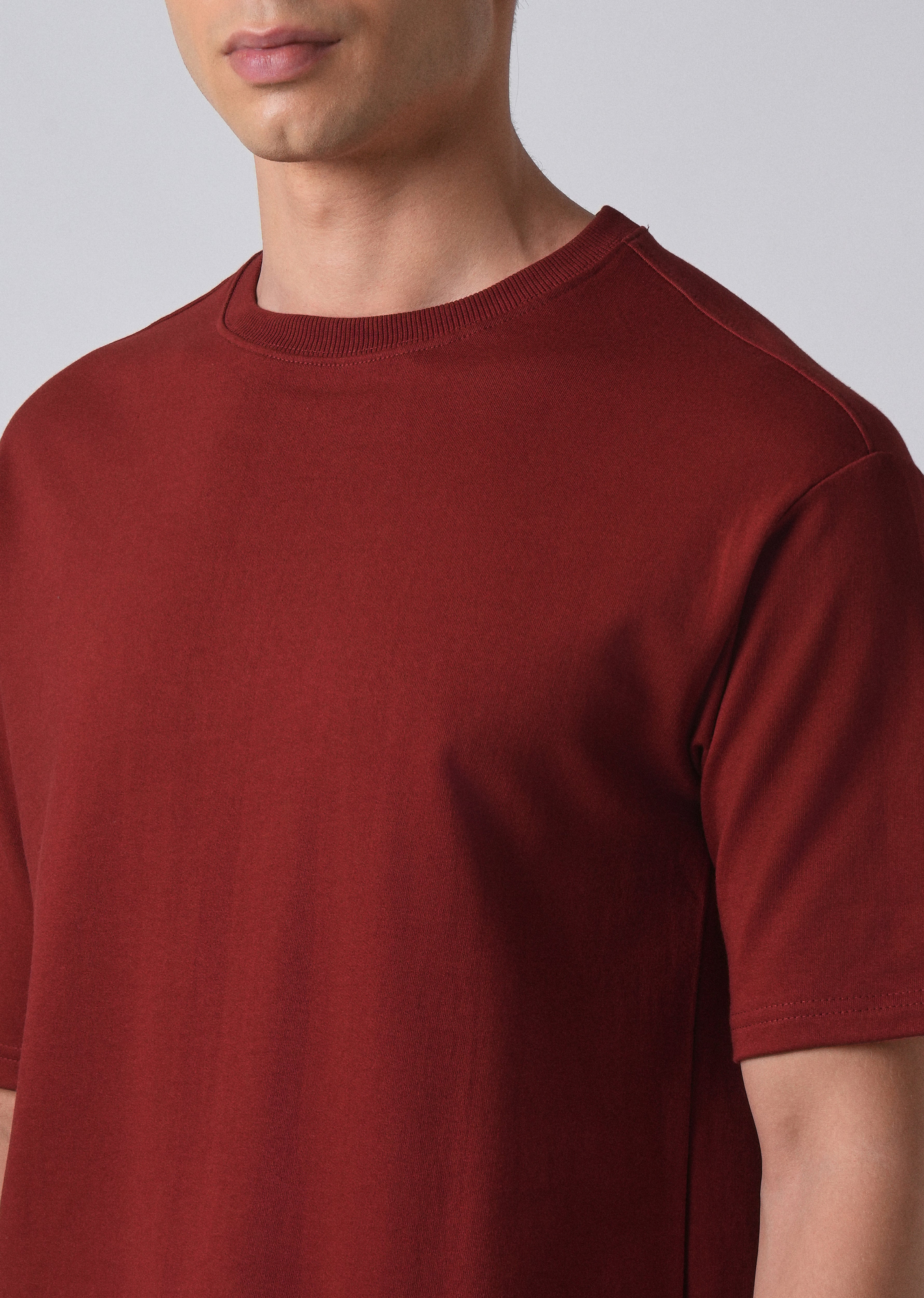 Red Basic Relaxed Fit T-shirt
