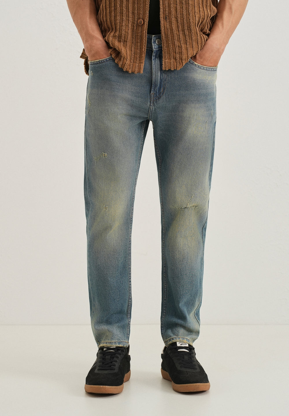 Ripped Light Blue Slim fit Jeans