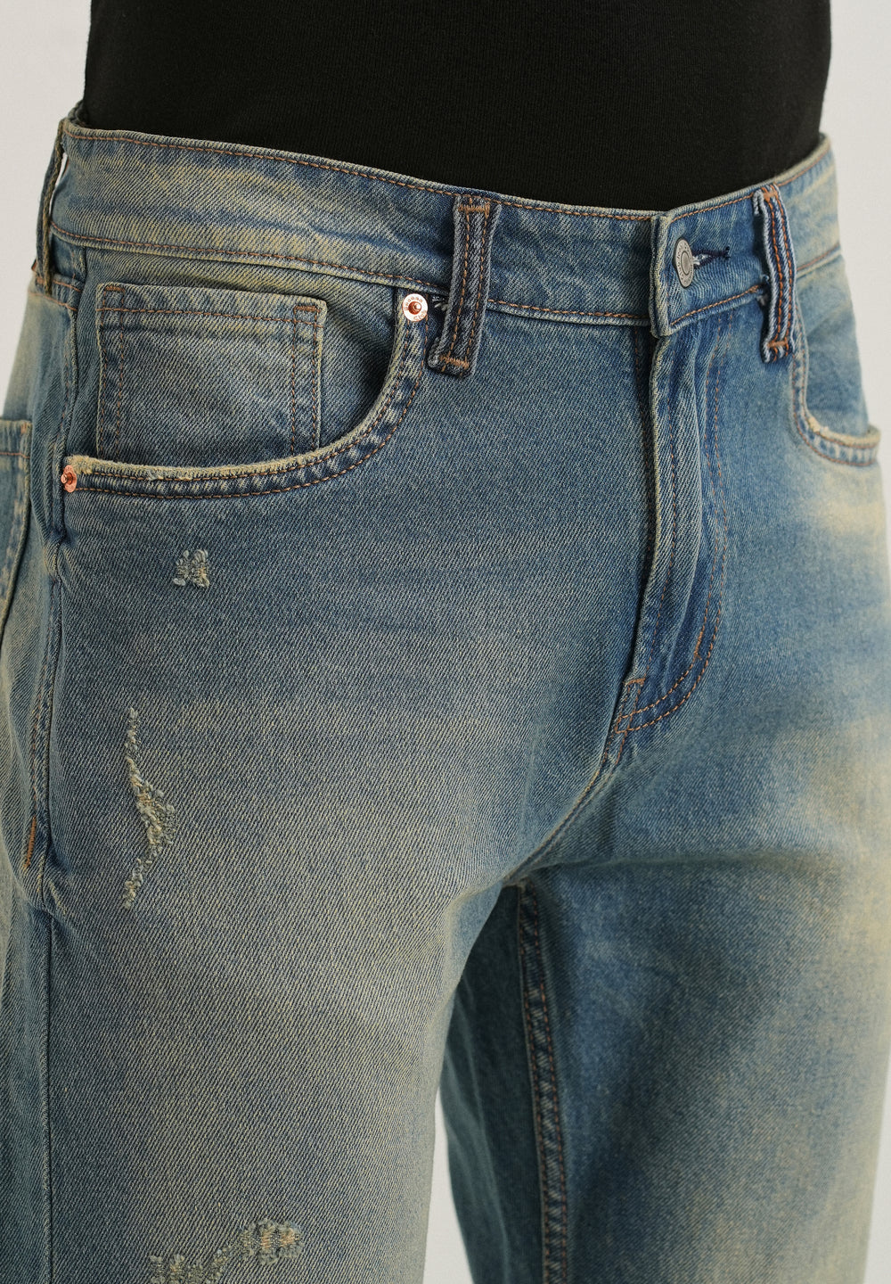 Ripped Light Blue Slim fit Jeans