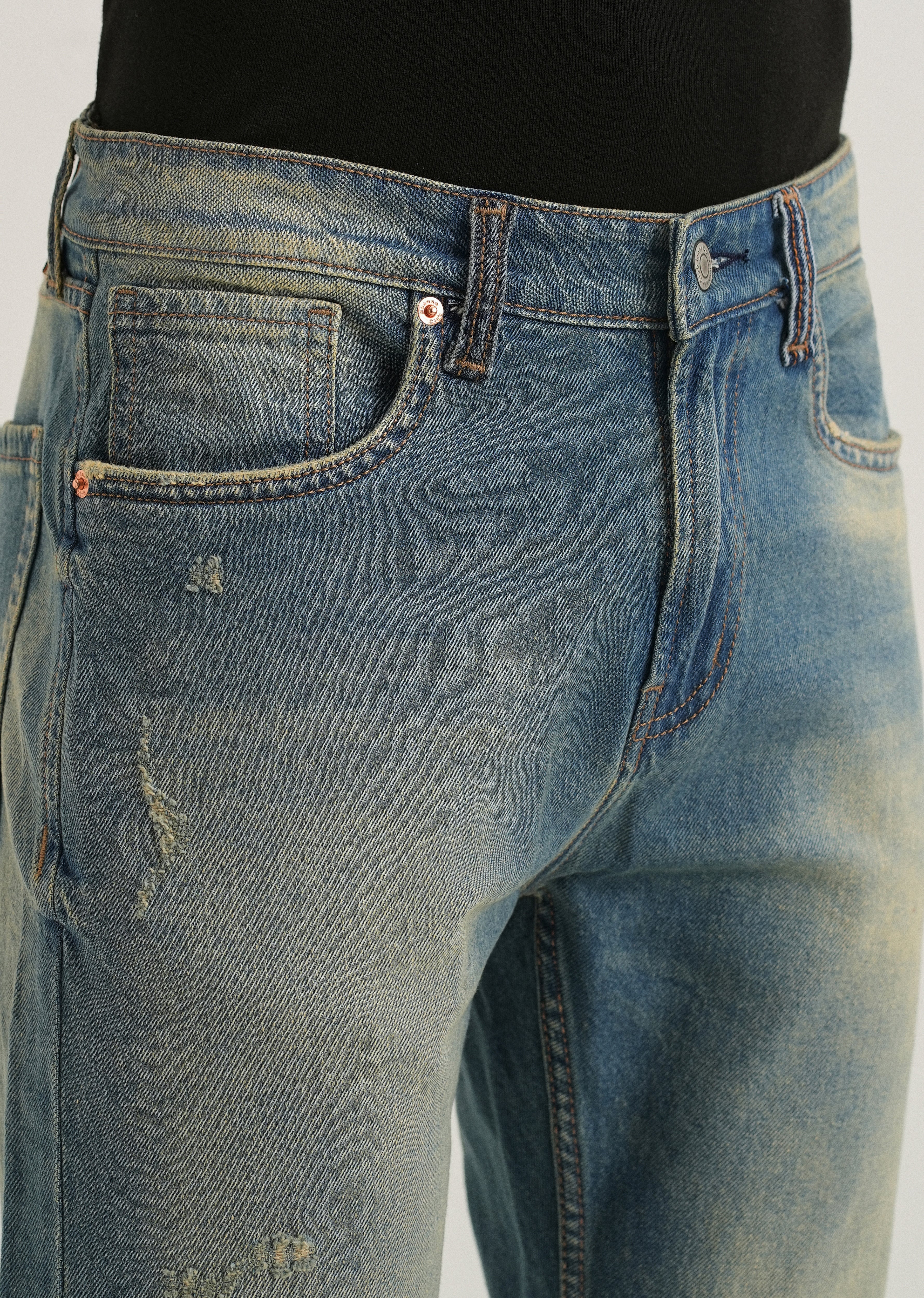 Ripped Light Blue Slim fit Jeans