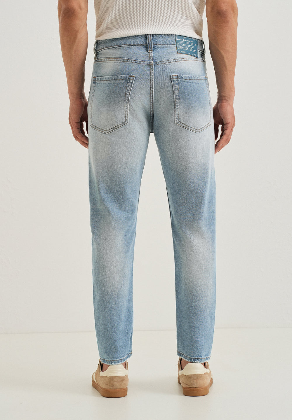 Ripped Stone Blue Slim fit Jeans