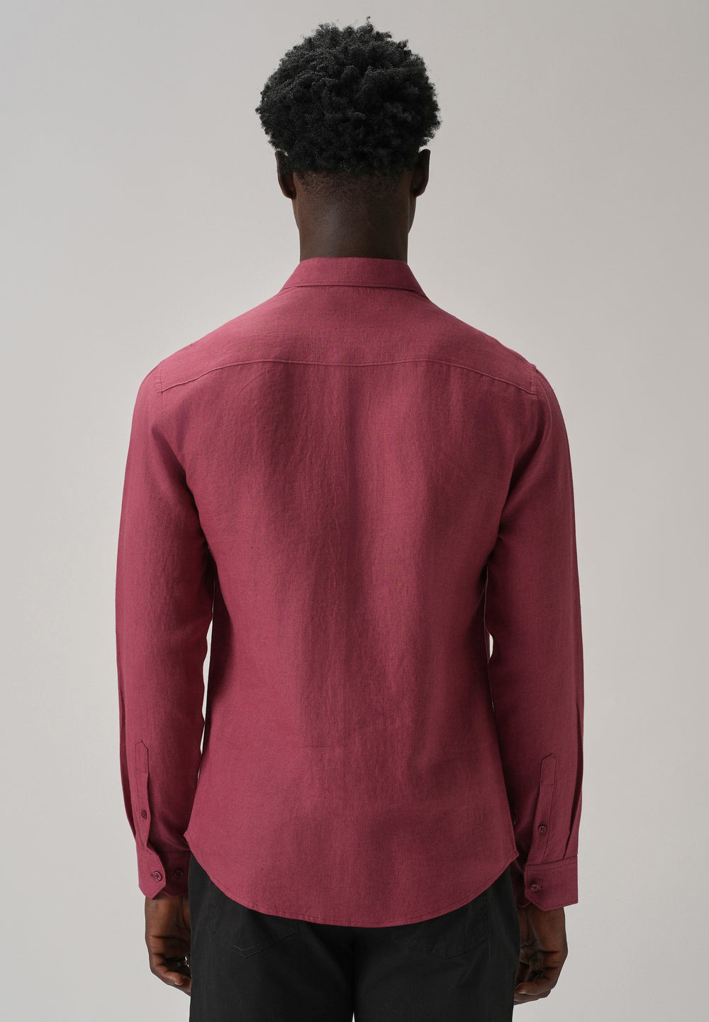 Rouge Pink Double Pocket 100% Pure Irish Linen Shirt