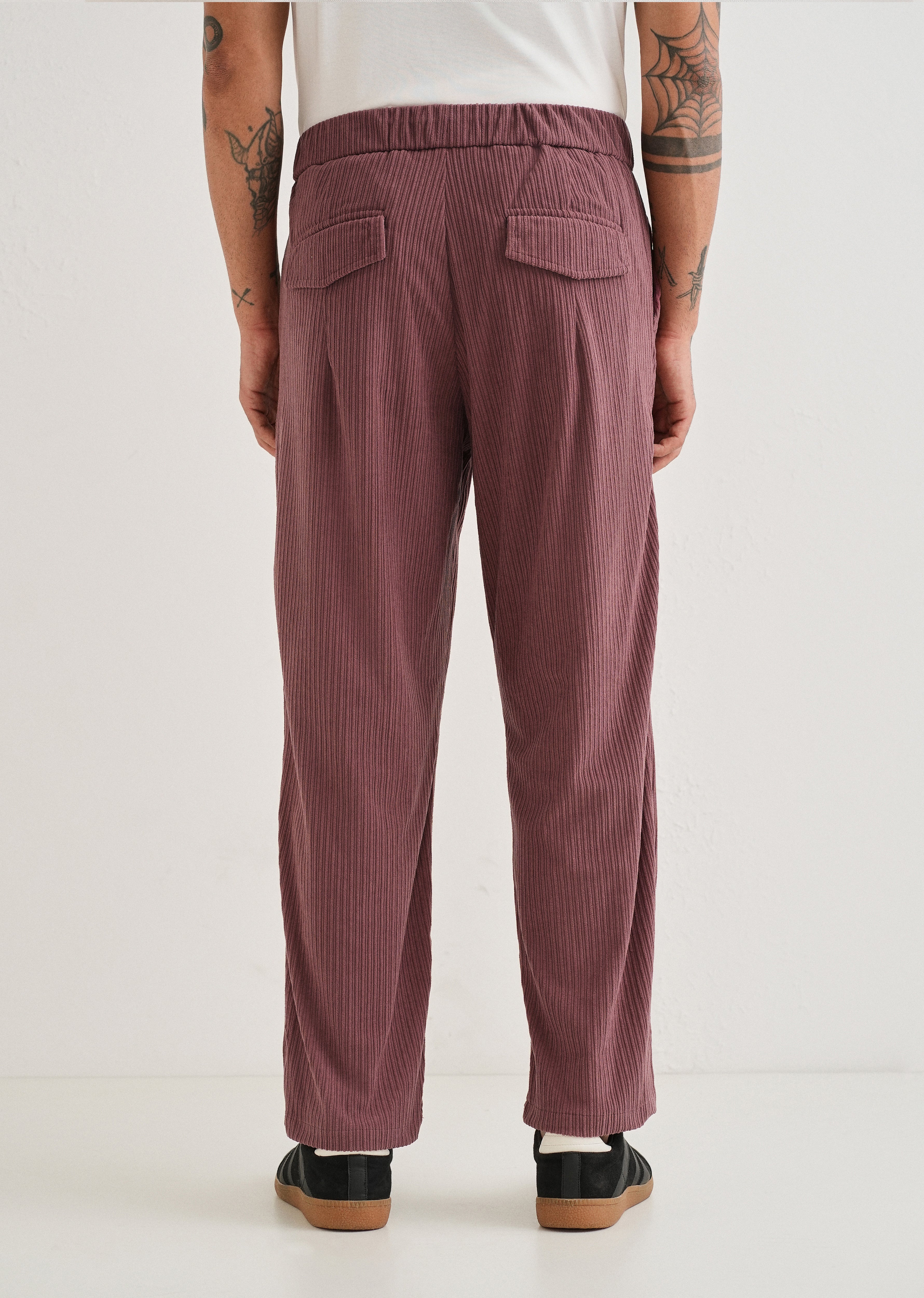 Rouge Pink Drawstring Corduroy Pant