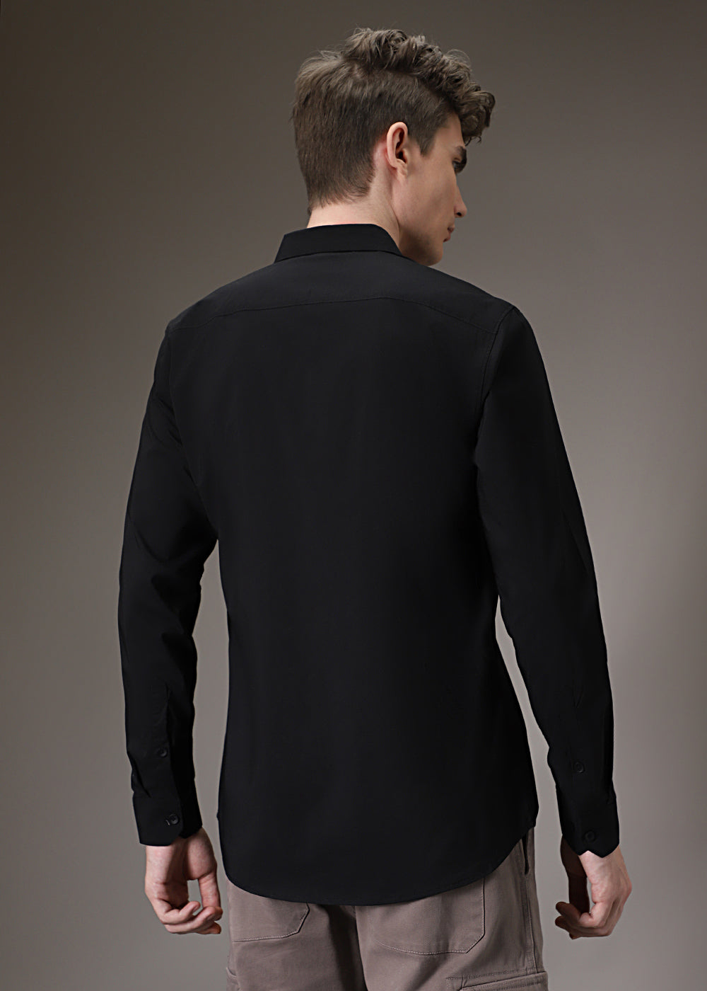 Sable Black Cotton Shirt