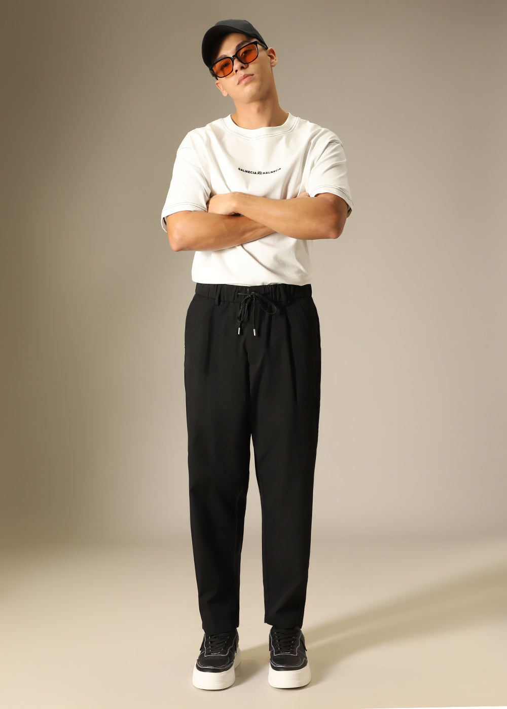 Sable Black Relaxed Fit Trouser
