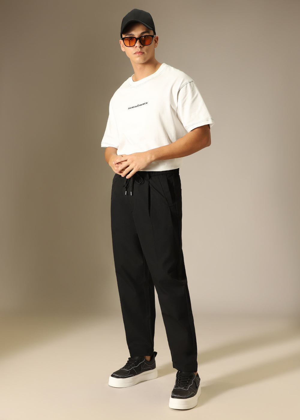 Sable Black Relaxed Fit Trouser