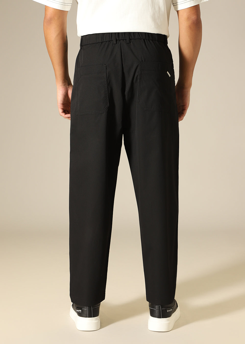 Sable Black Relaxed Fit Trouser