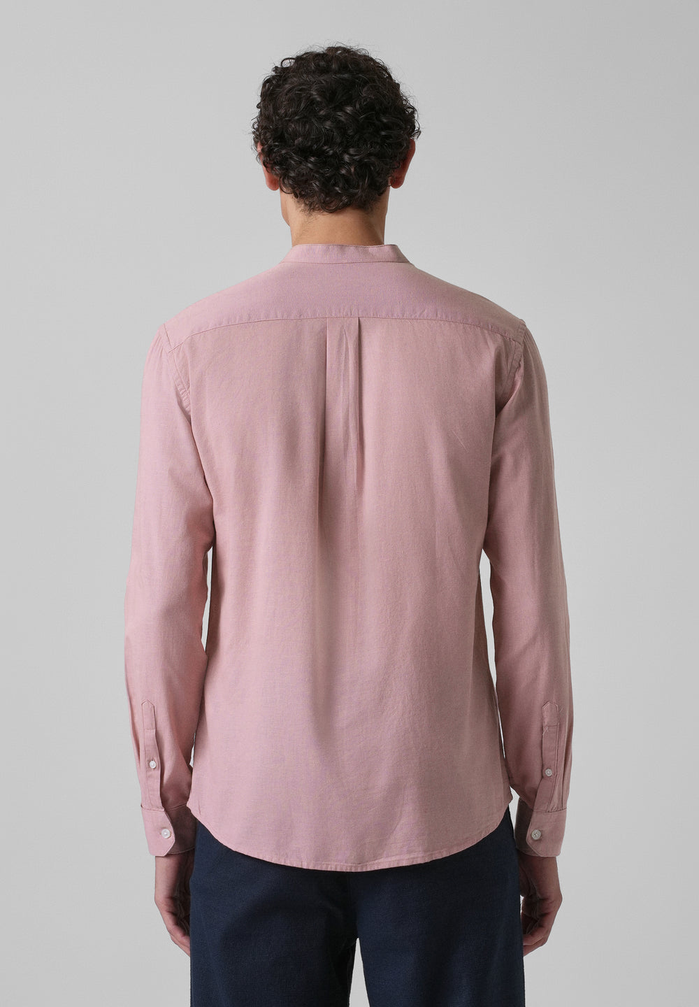 Sakura Pink Cotton Linen Shirt