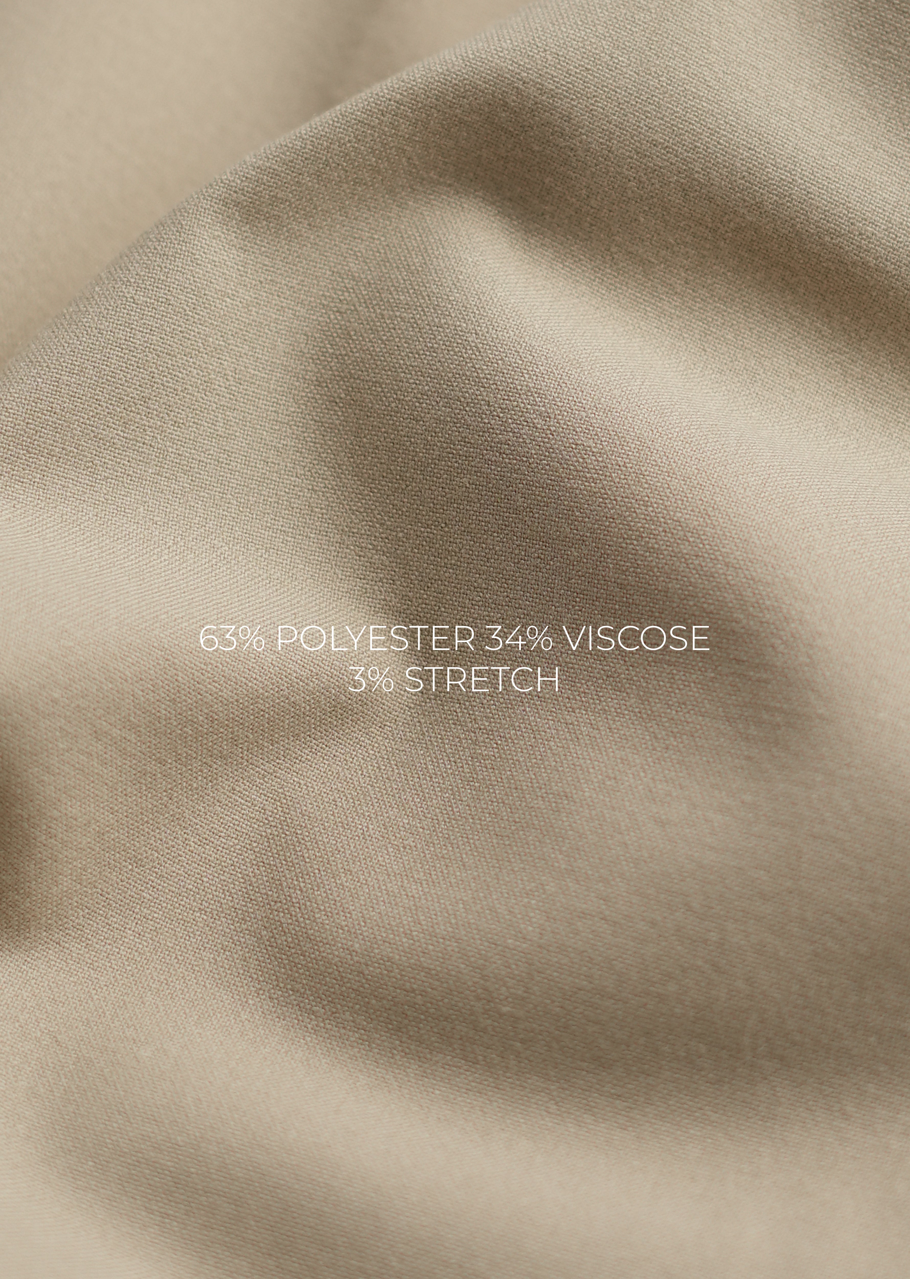 Sand Beige Semi-Elasticated Trouser