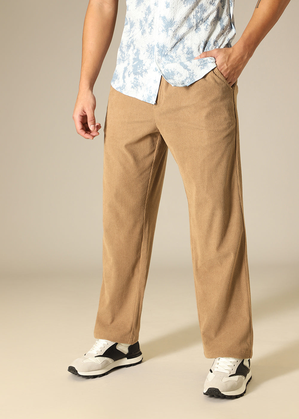 Sand Brown Corduroy Pant