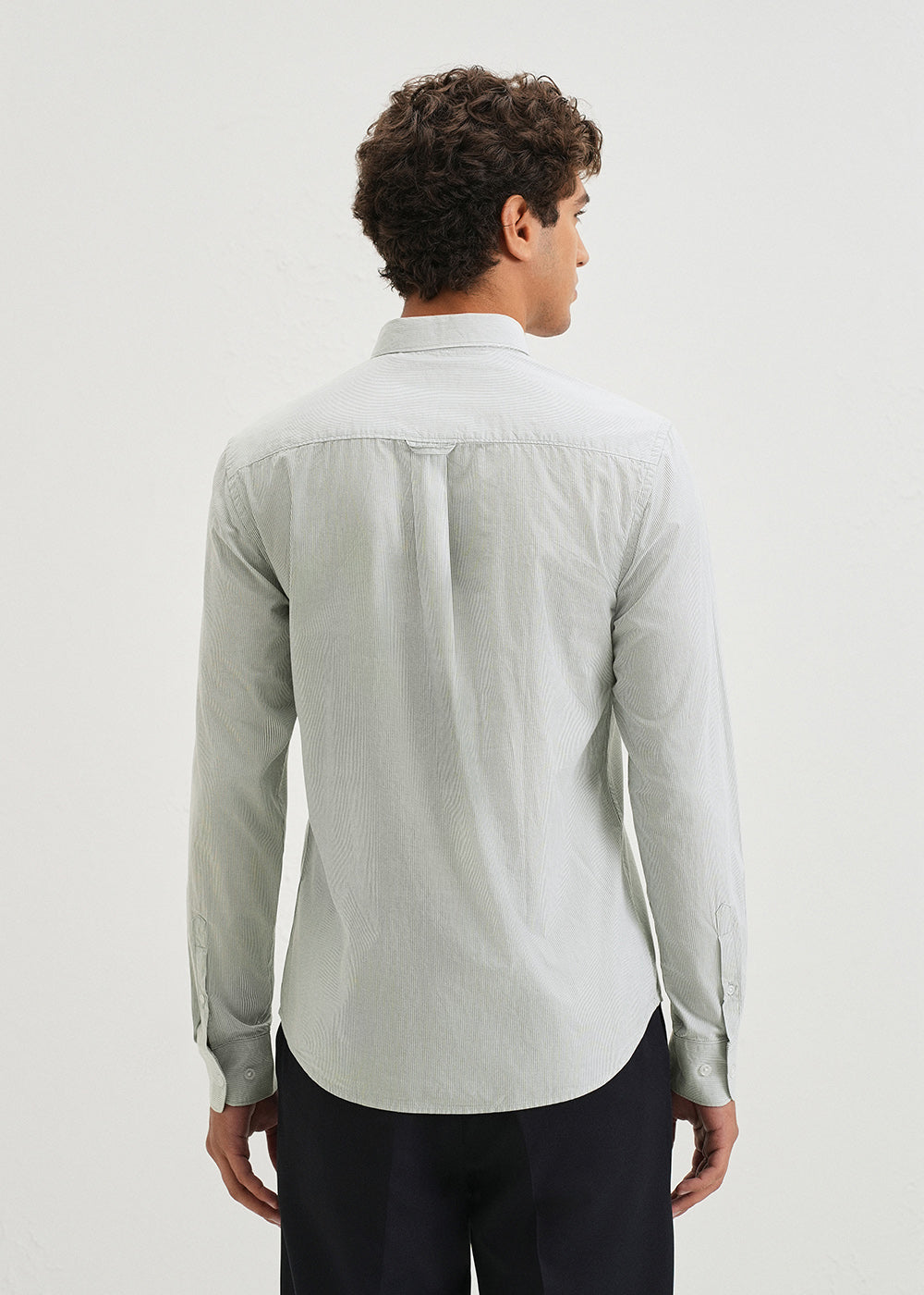 Sapphire Blue Pin Striped Shirt