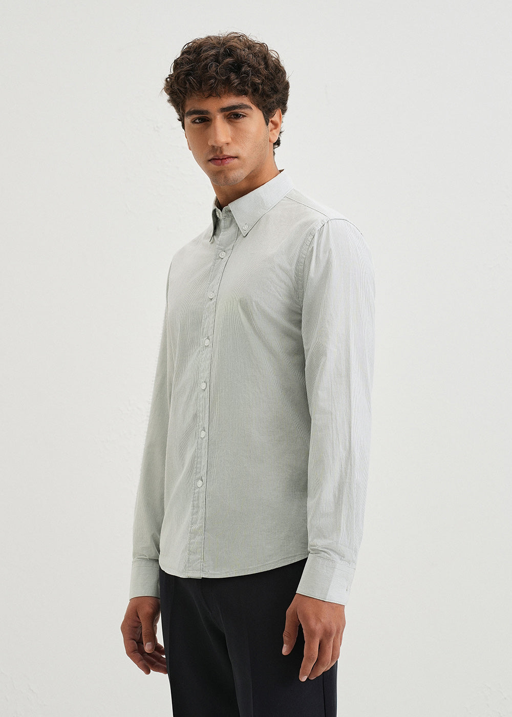 Sapphire Blue Pin Striped Shirt