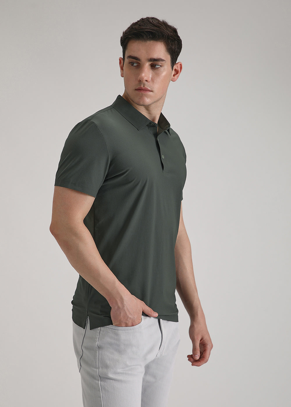 Self Green Stitchless Polo T-shirt