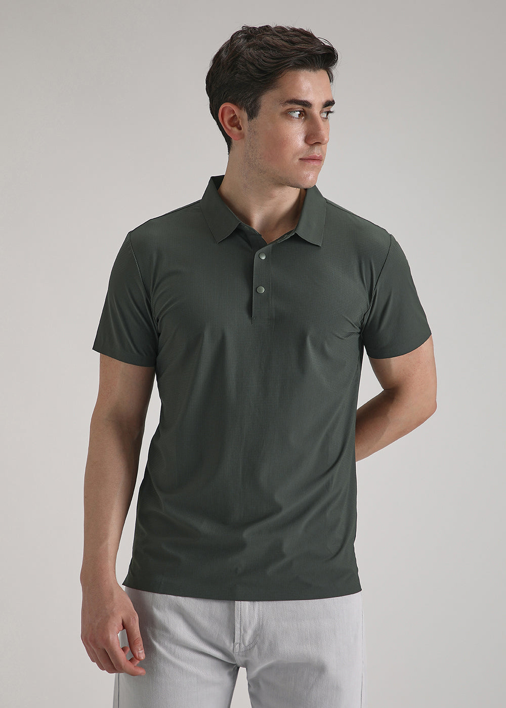 Self Green Stitchless Polo T-shirt