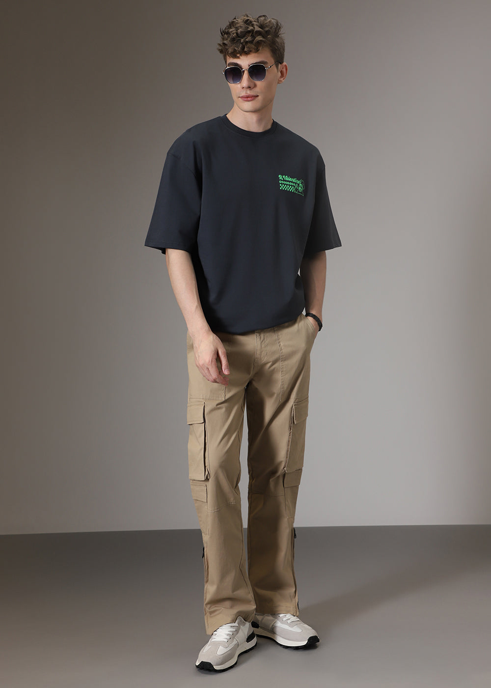 Sepia Brown Zipper Cargo Pant