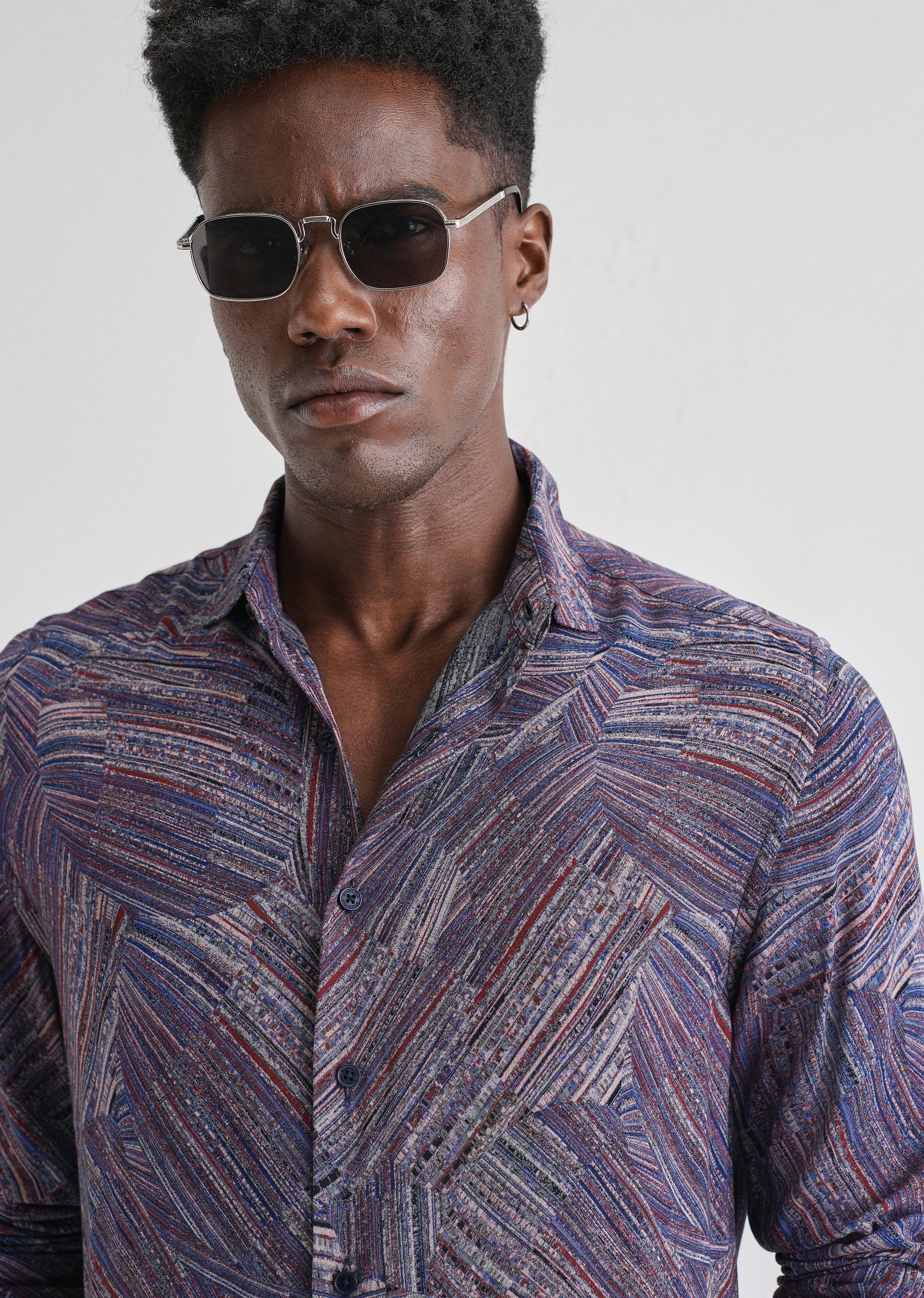 Serene Strokes Violet Feather Shirt