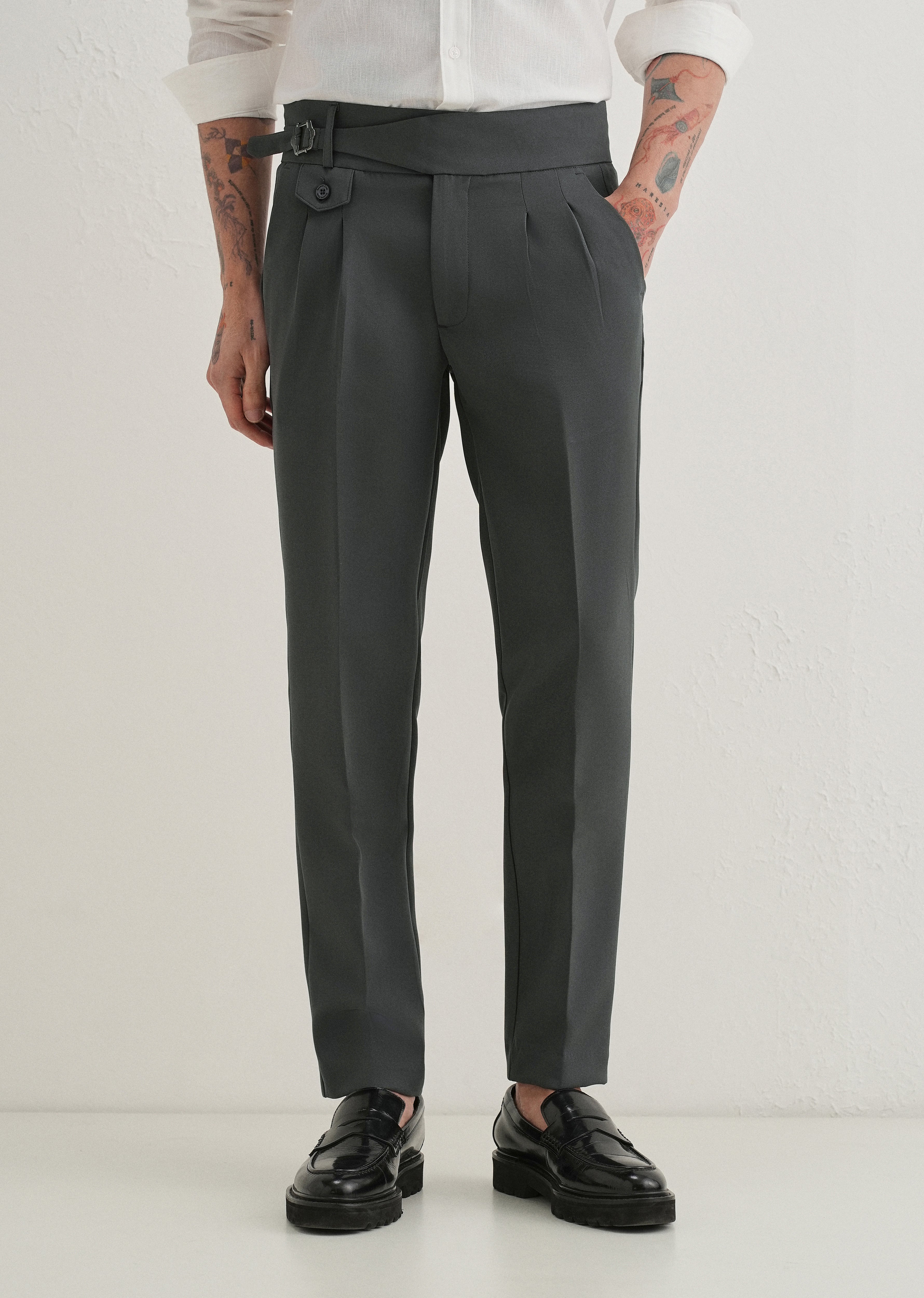 Shadow Grey Gurkha Pant