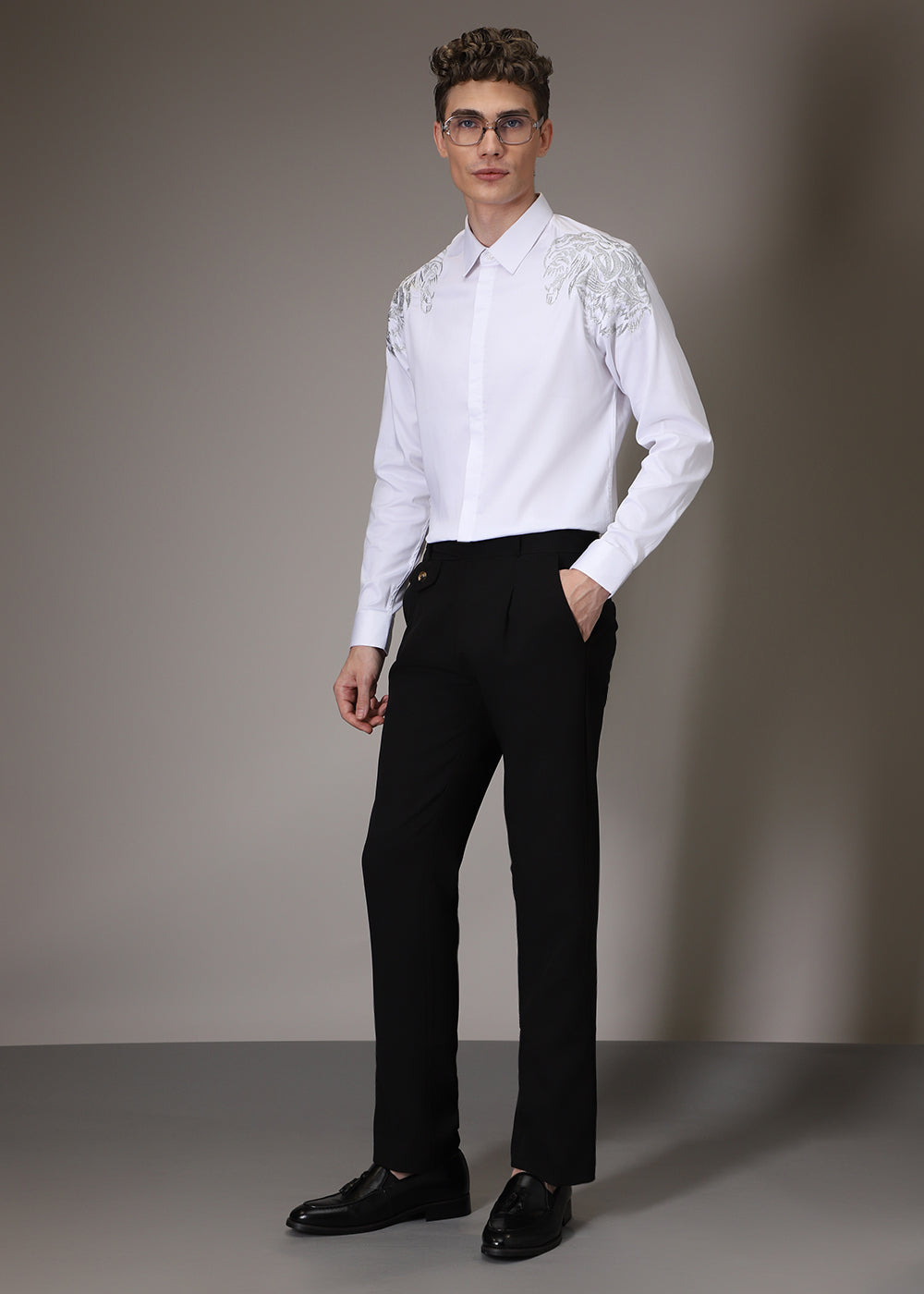 Shiro Lion Embroidery Shirt