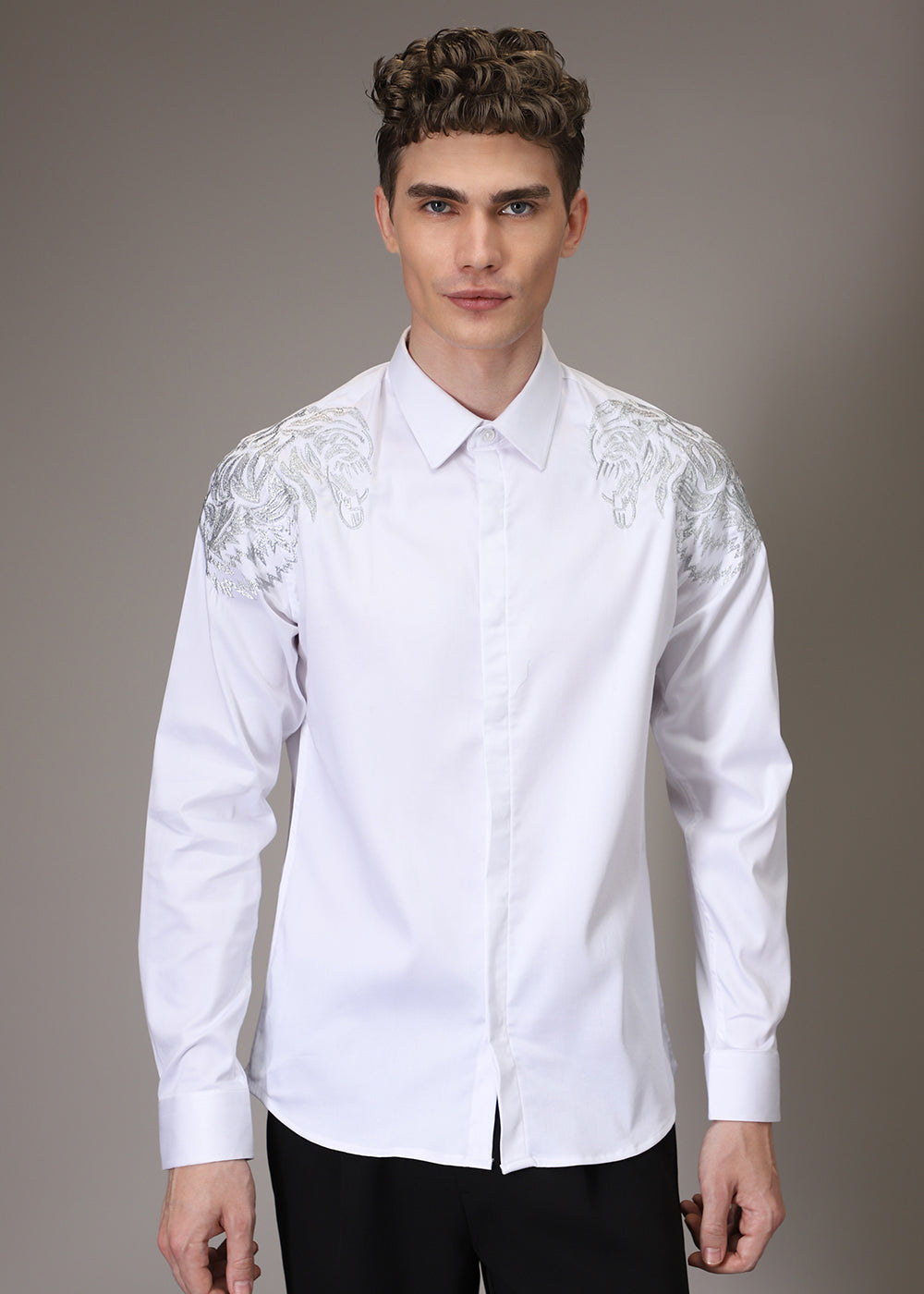 Shiro Lion Embroidery Shirt
