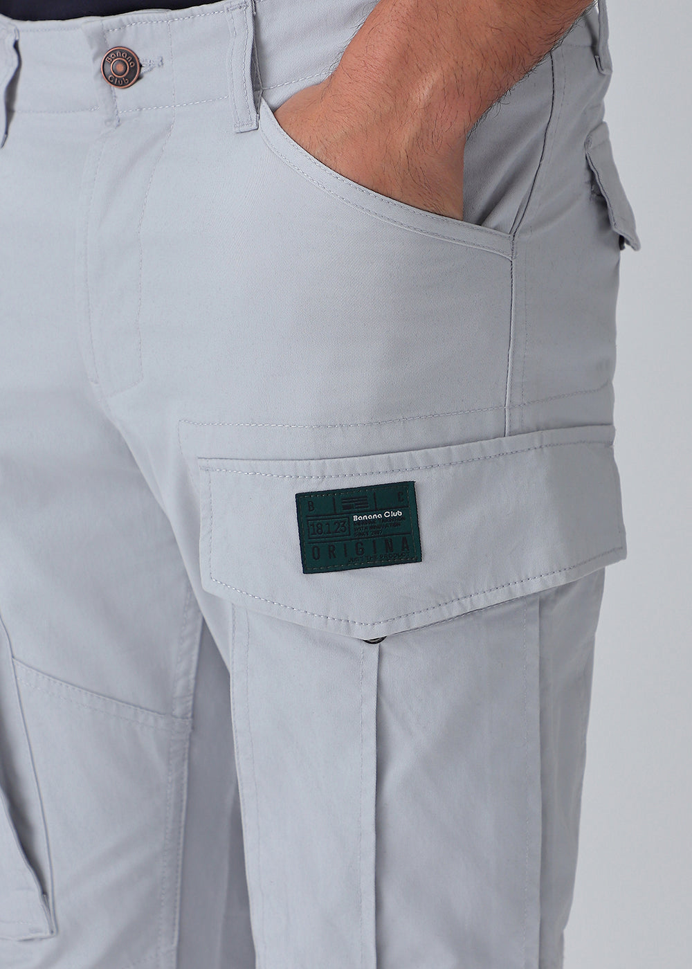 Silver Gray Cargo Pant