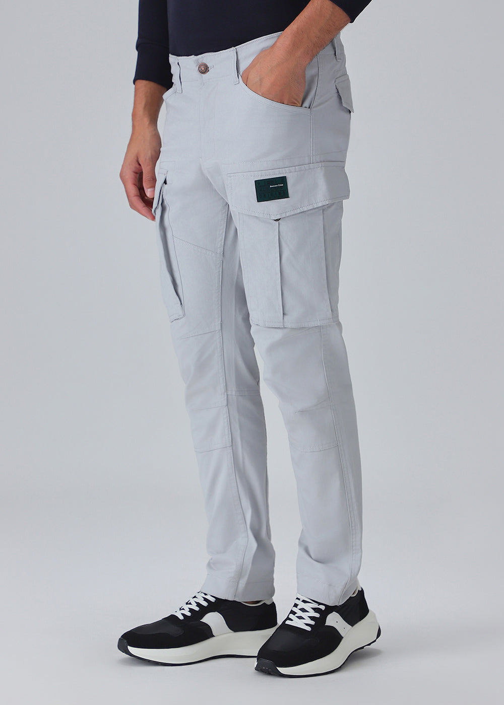 Silver Gray Cargo Pant