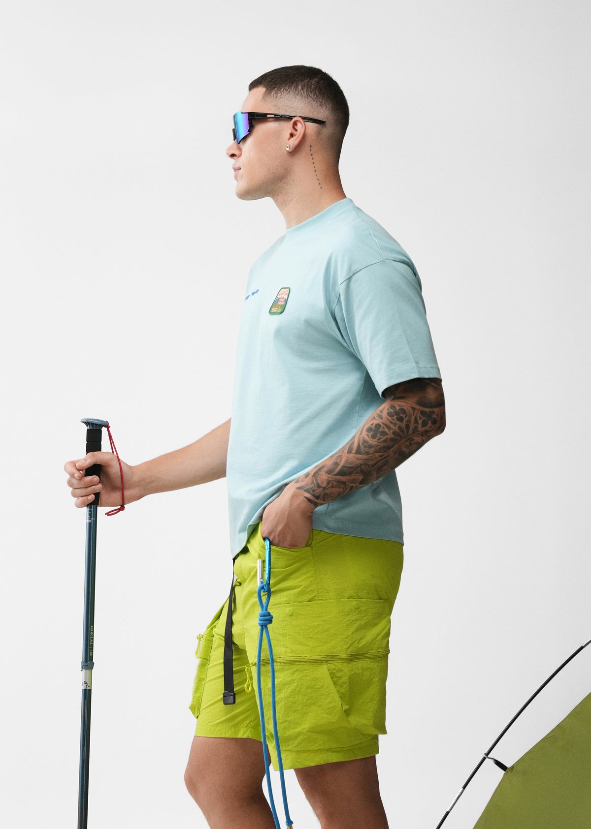Sky Blue Explorer Graphic T-shirt