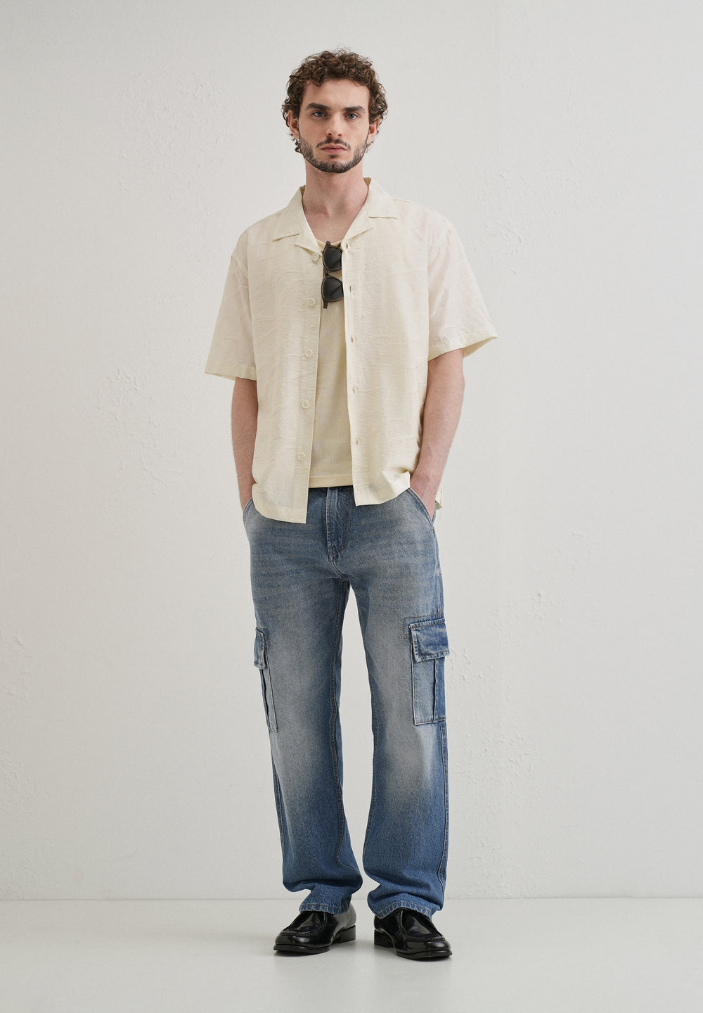 Slate Blue Baggy fit Jeans