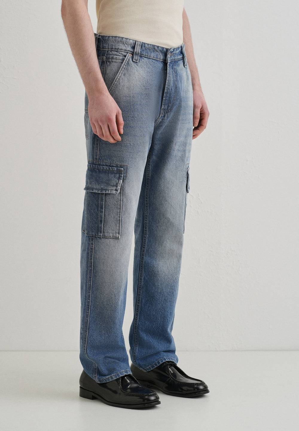 Slate Blue Baggy fit Jeans