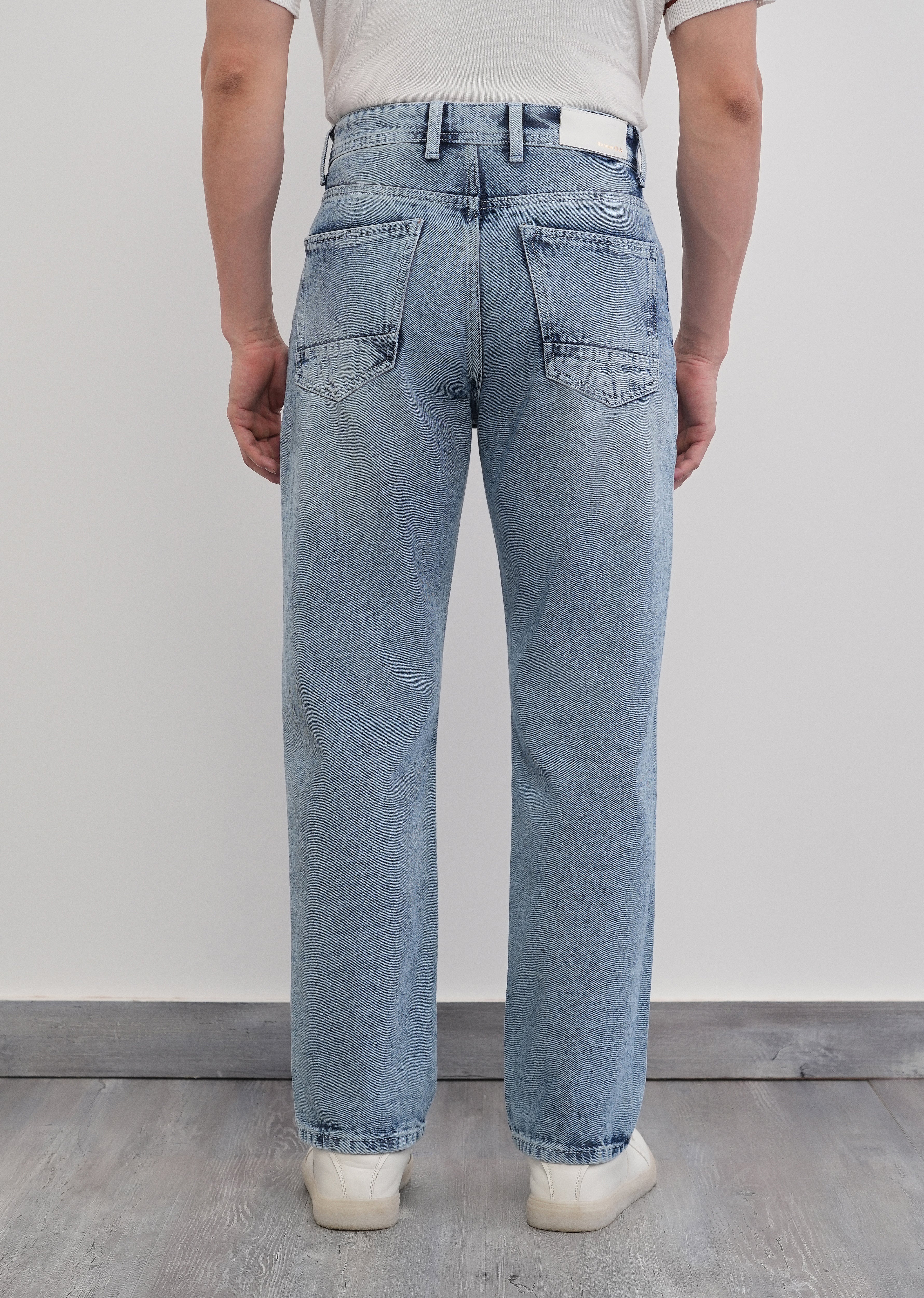 Slim Straight Fit Light Wash Jeans