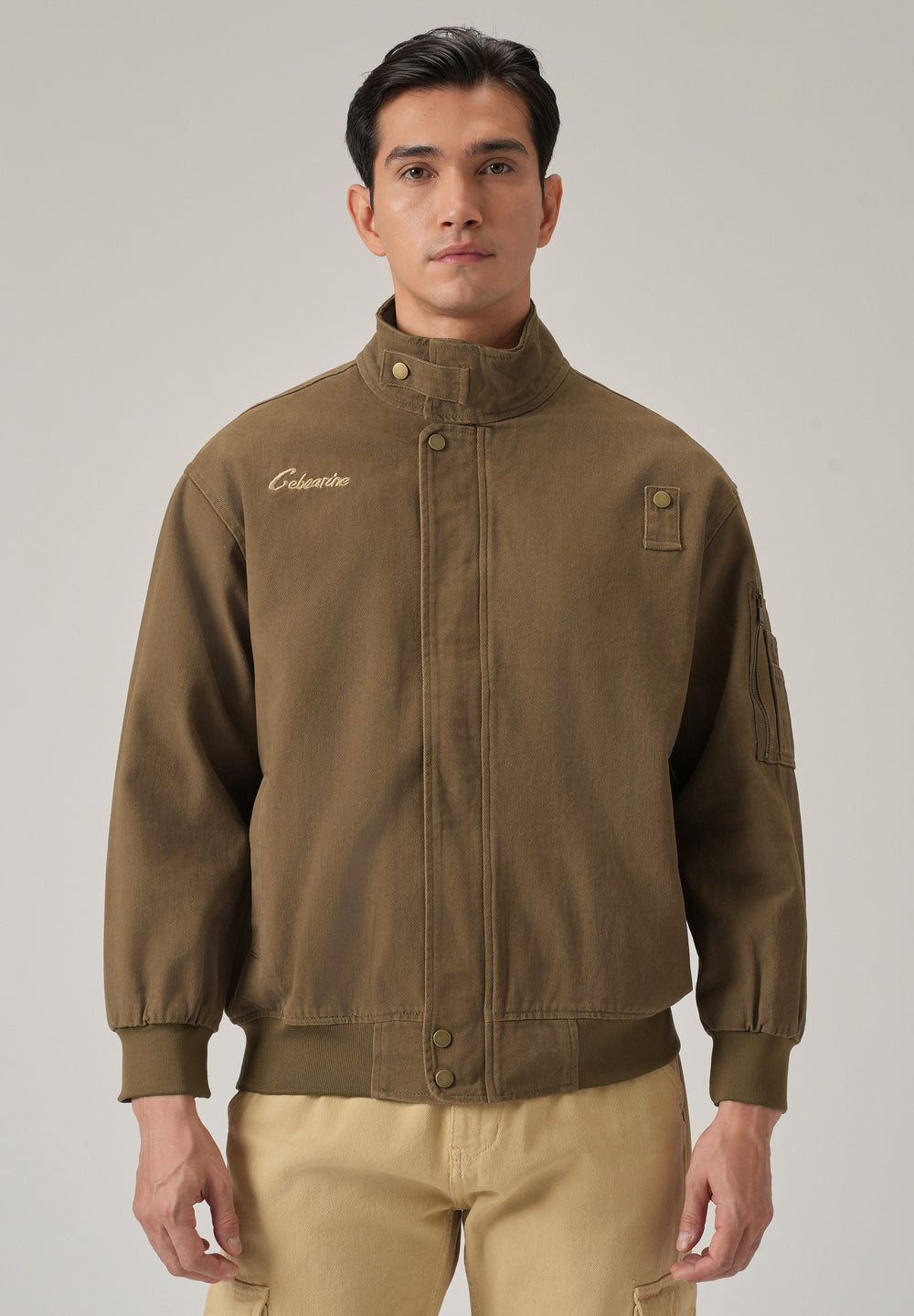 Stand Collar Bomber Jacket