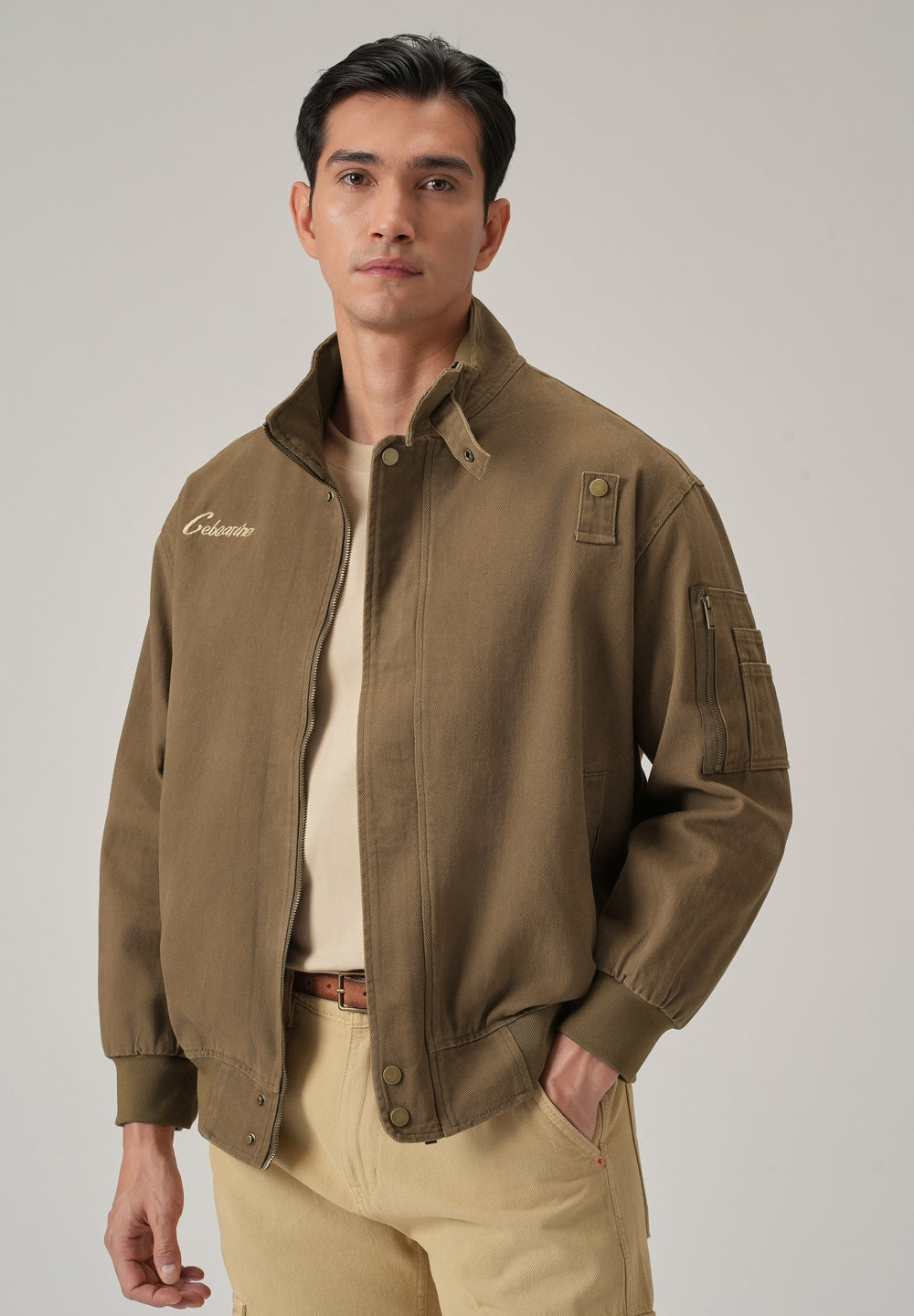 Stand Collar Bomber Jacket