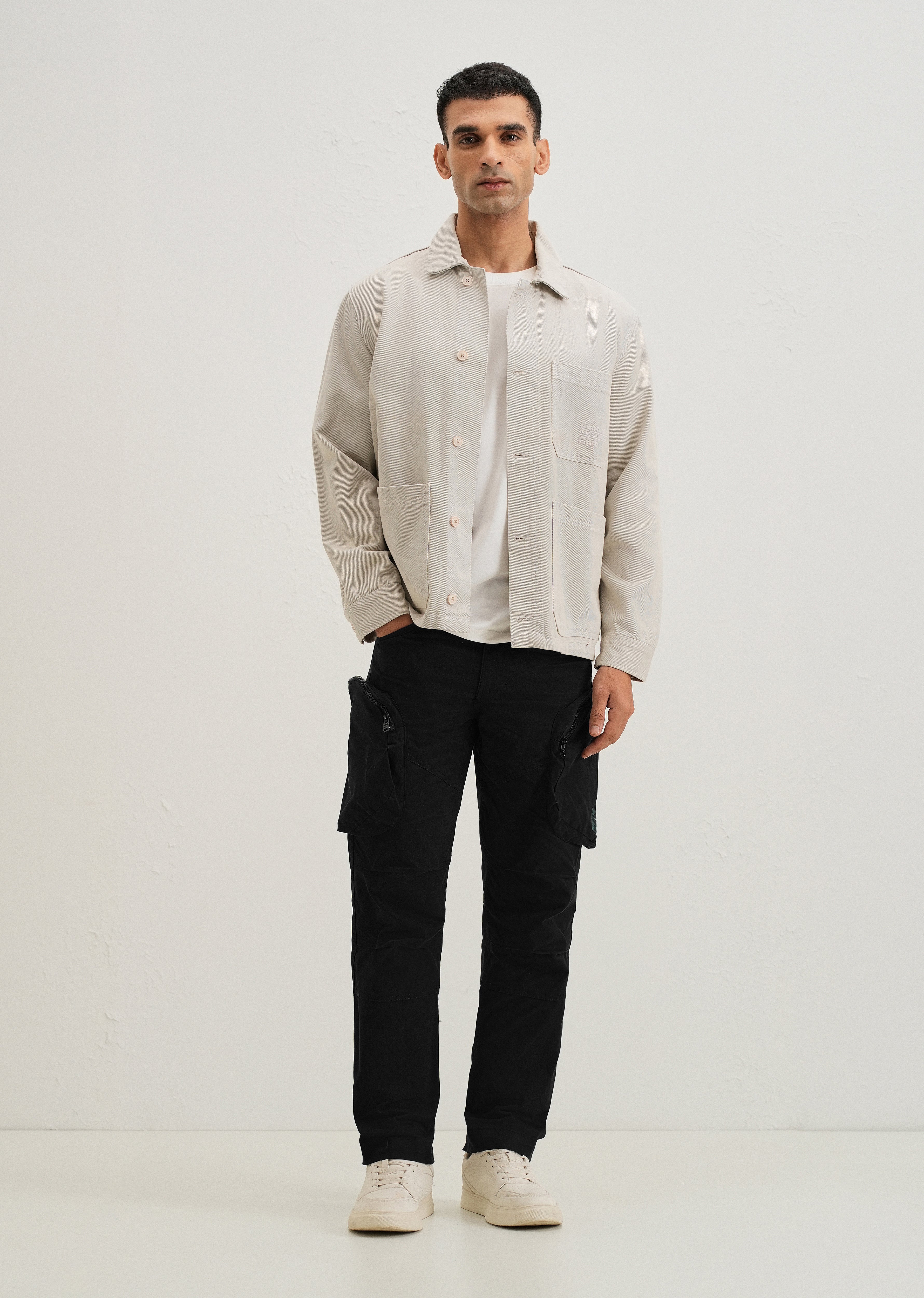 Steezy Black Zipper Cargo Pant