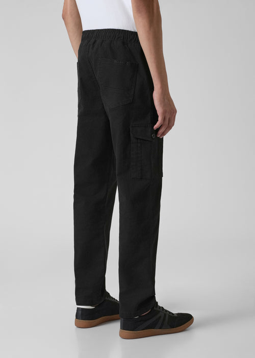 Stone Black Regular Fit Cargo Pant