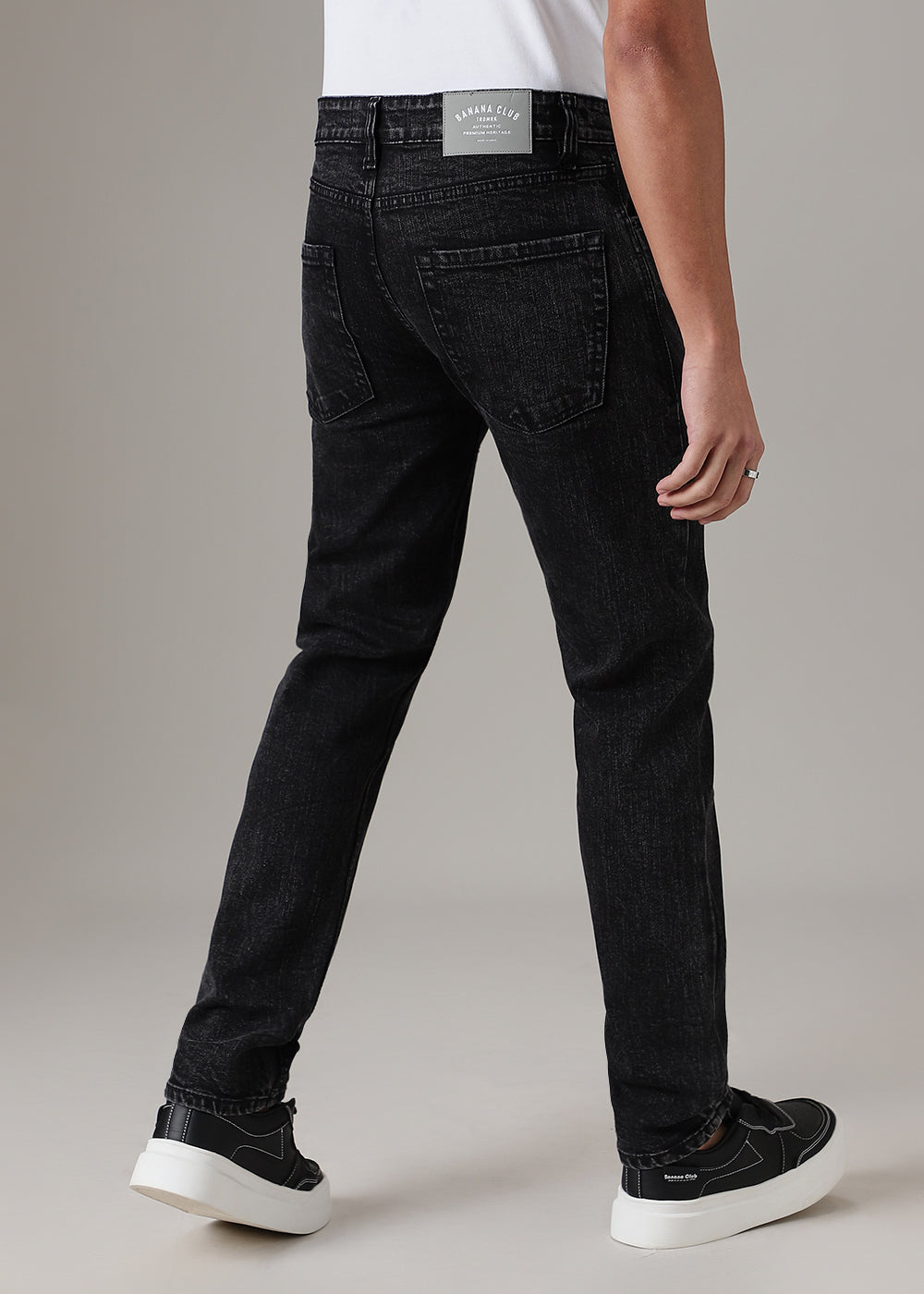 Stone Black Slim Fit Jeans