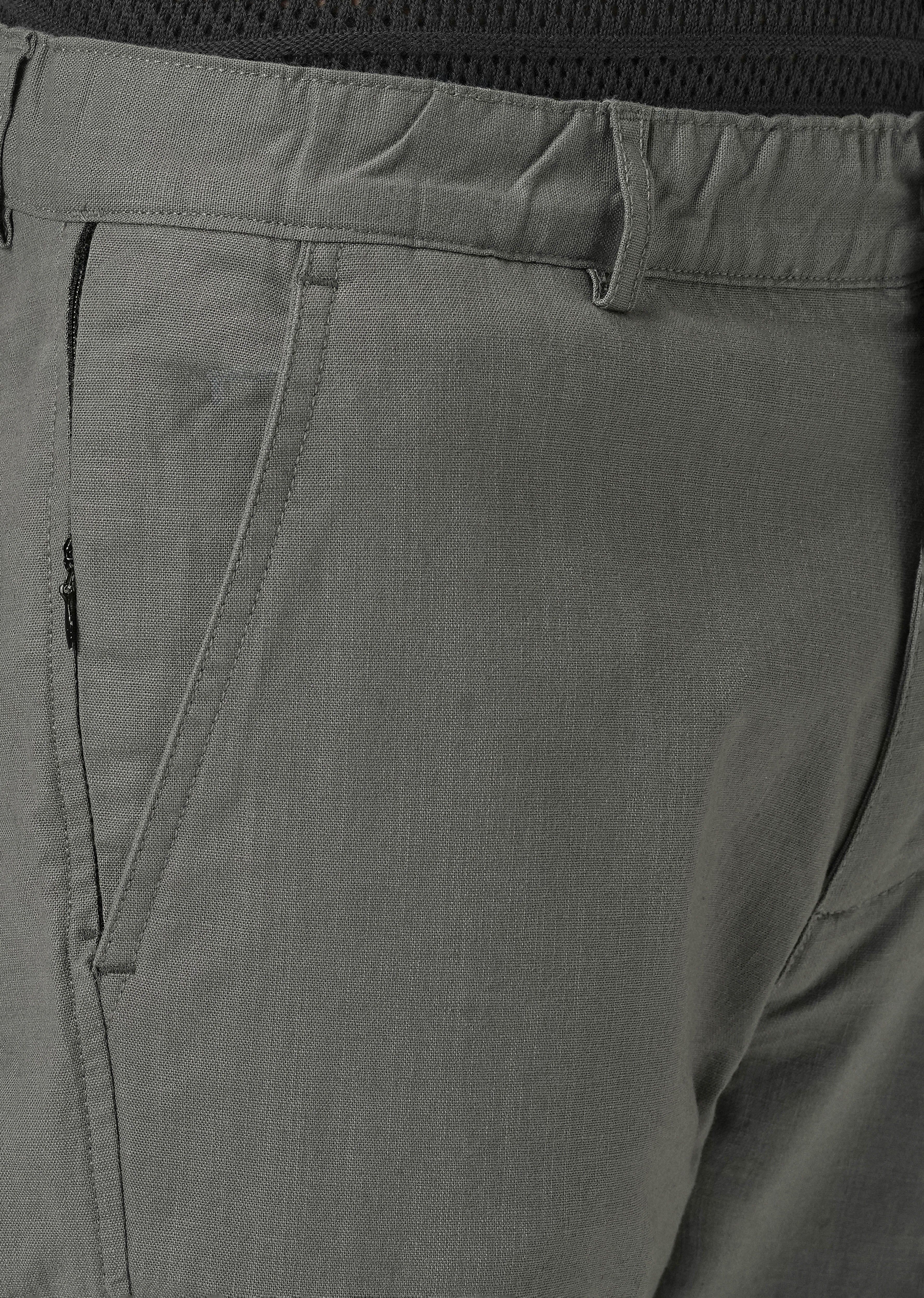 Stone Grey Cotton Trouser