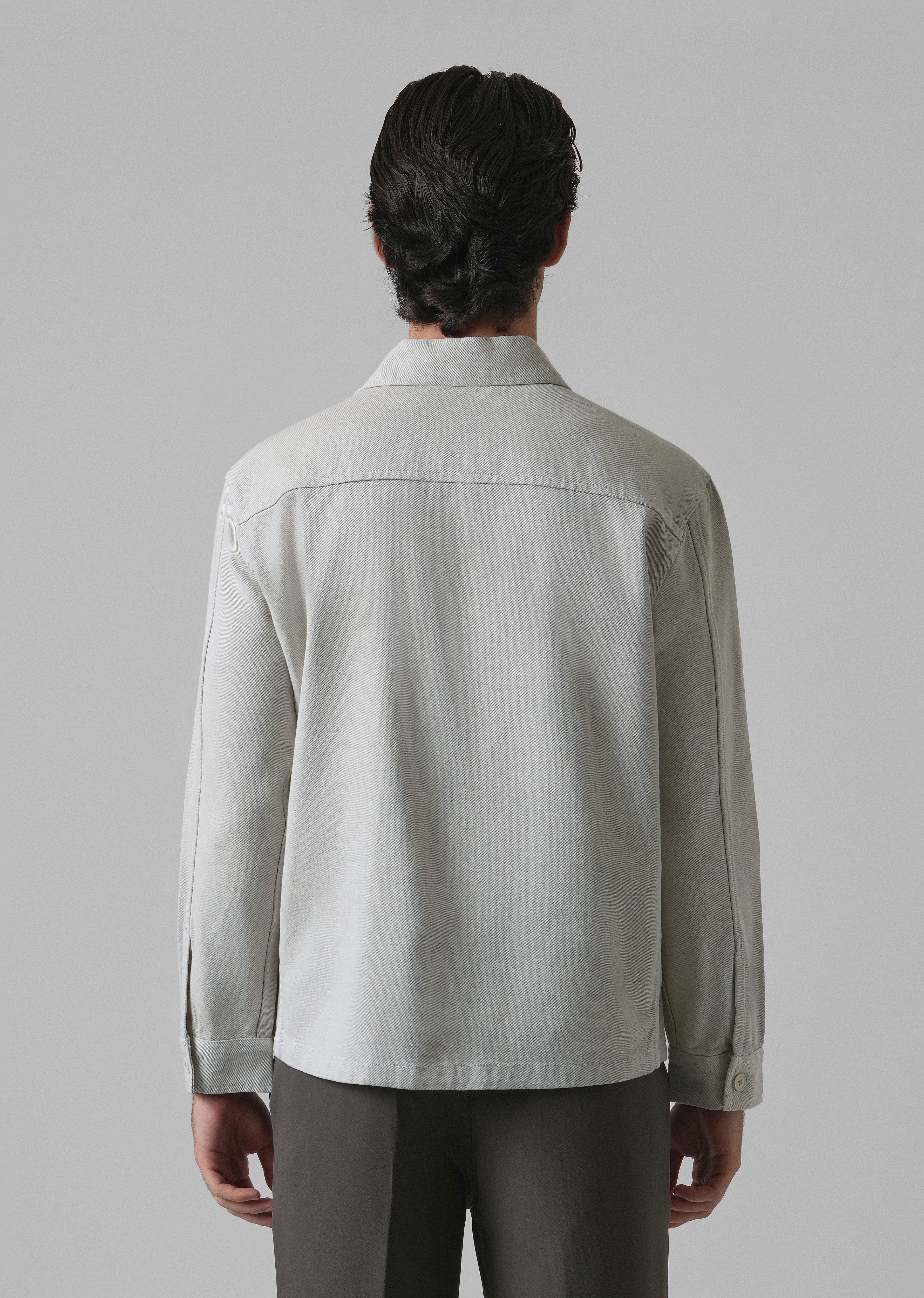 Storm Grey Cotton Drill Jacket