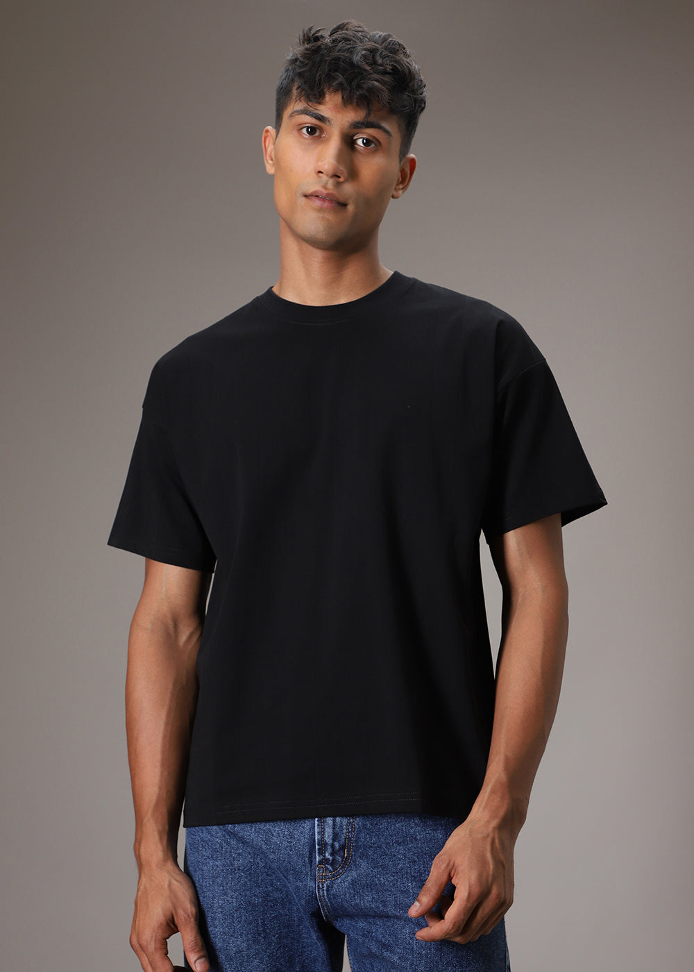 Striped Black Oversized T-shirt