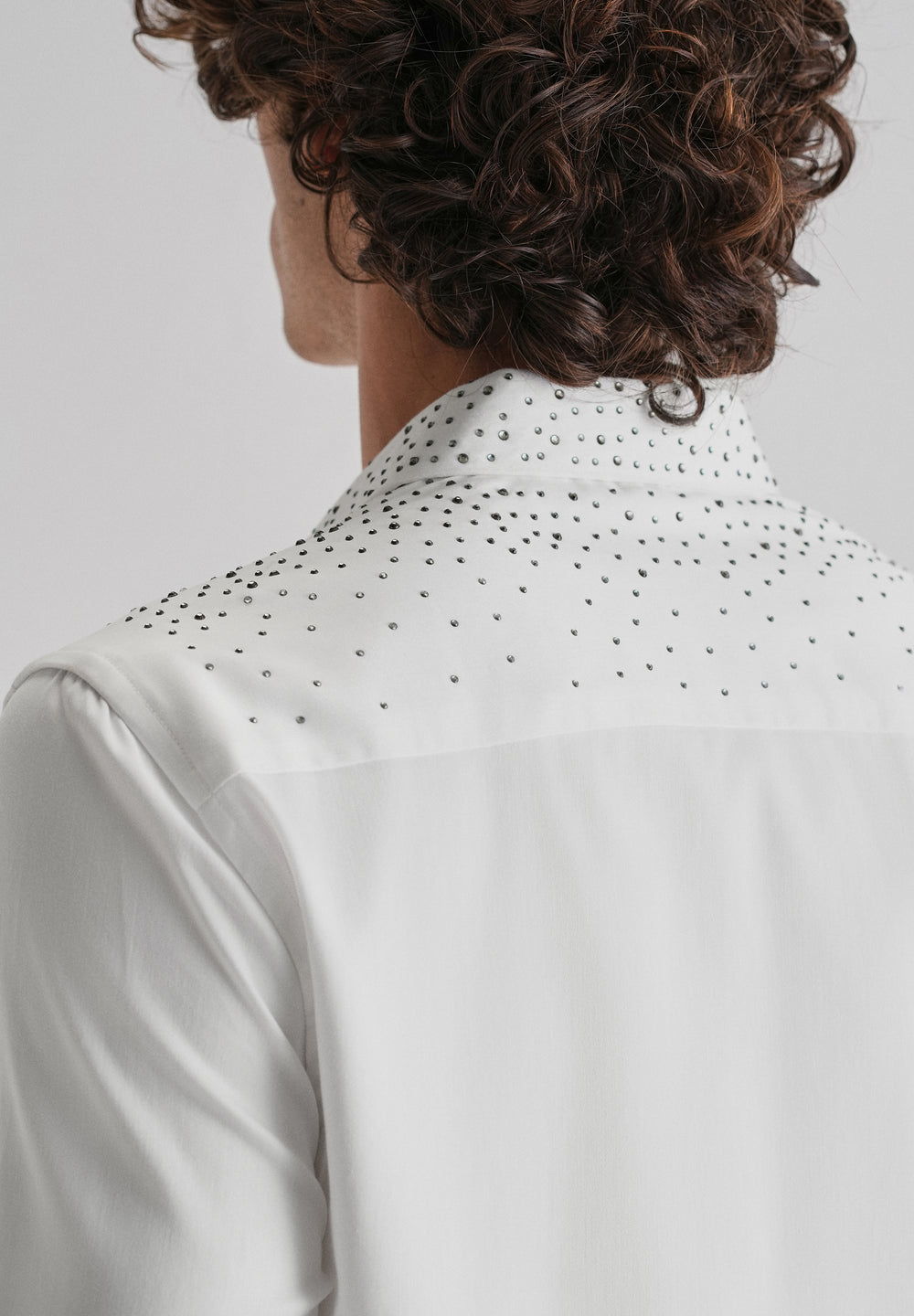 Stud White Designer Shirt