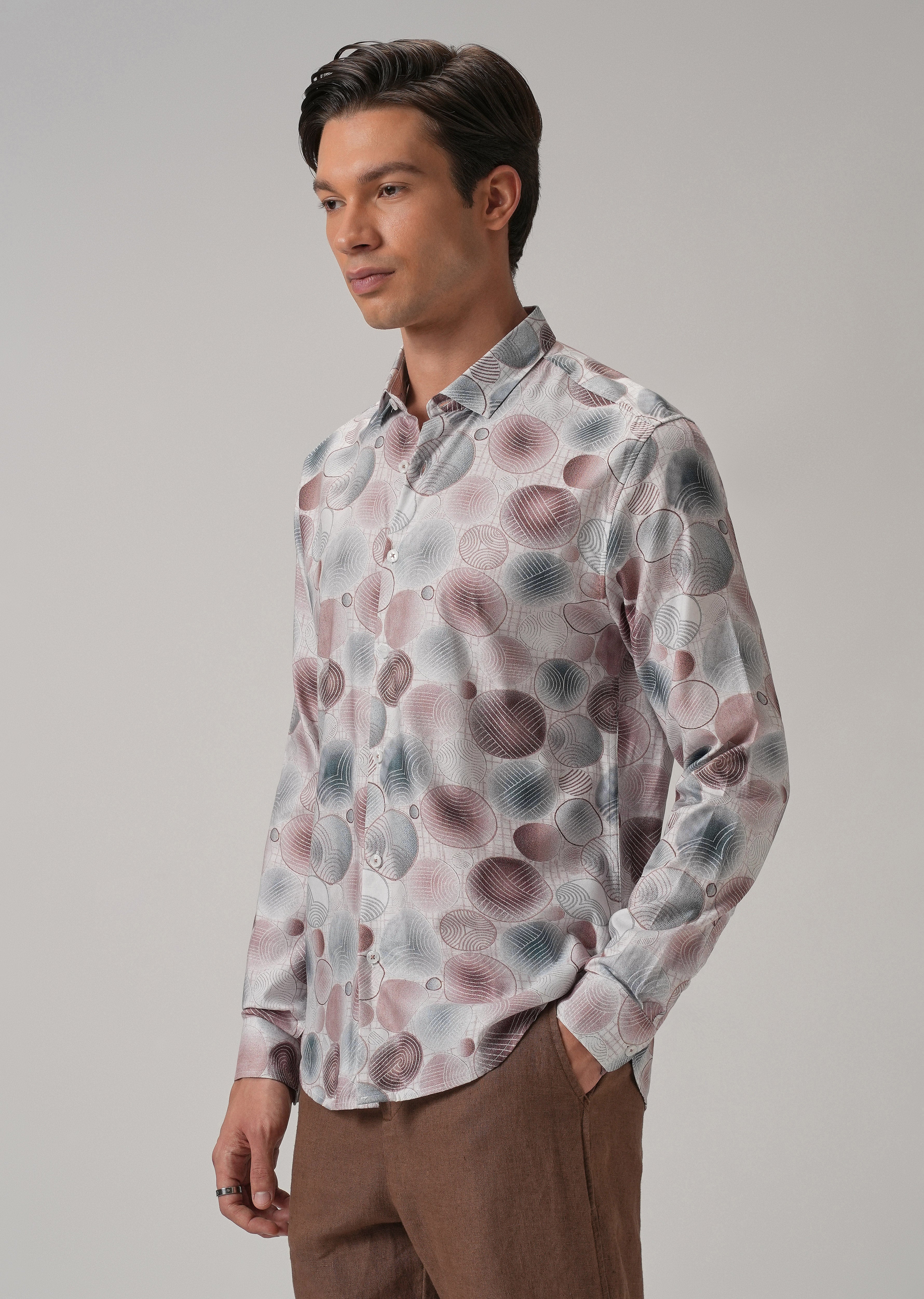 Stylish Geometric Print Shirt