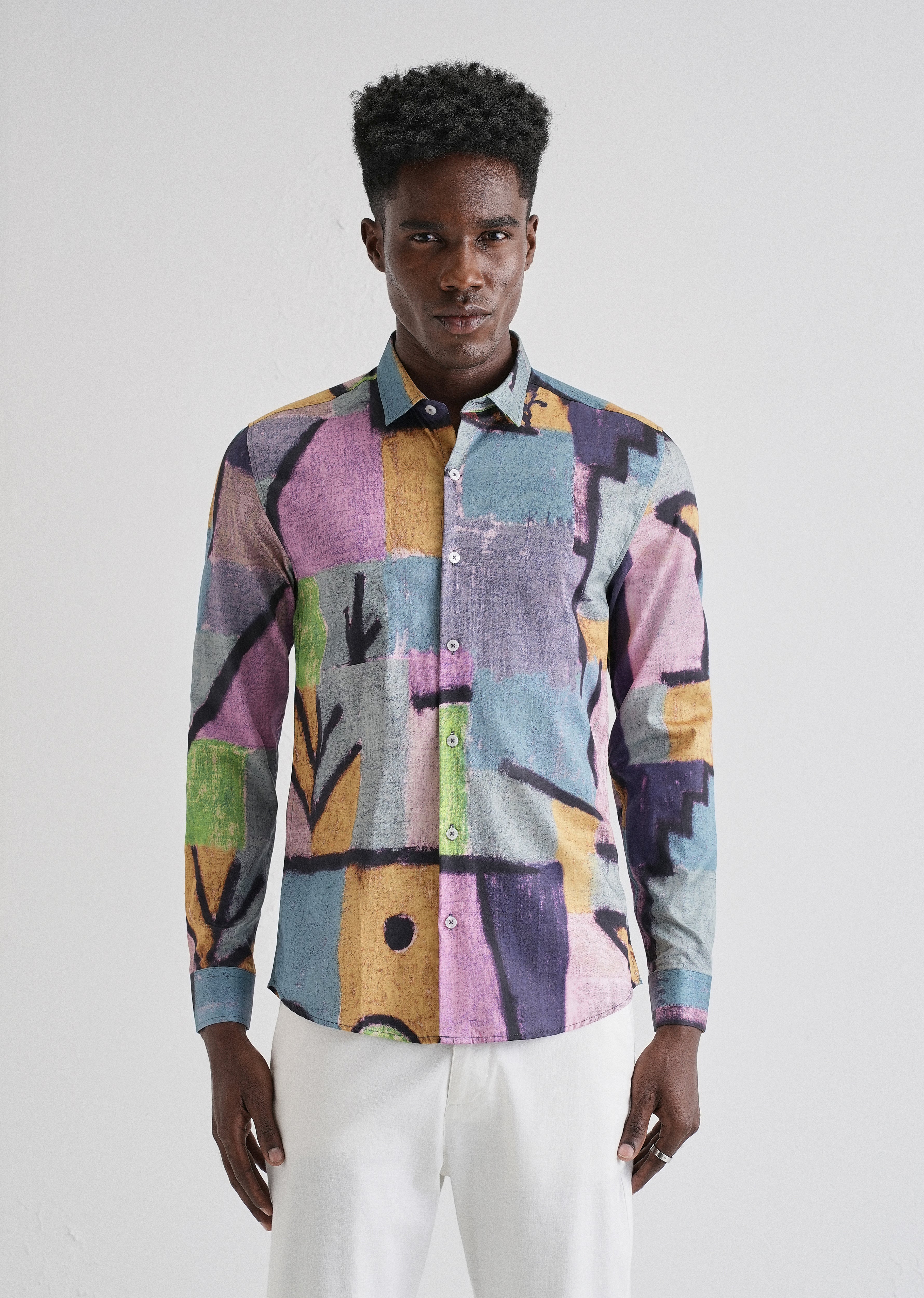 Stylish Multicoloured Printed Shirt