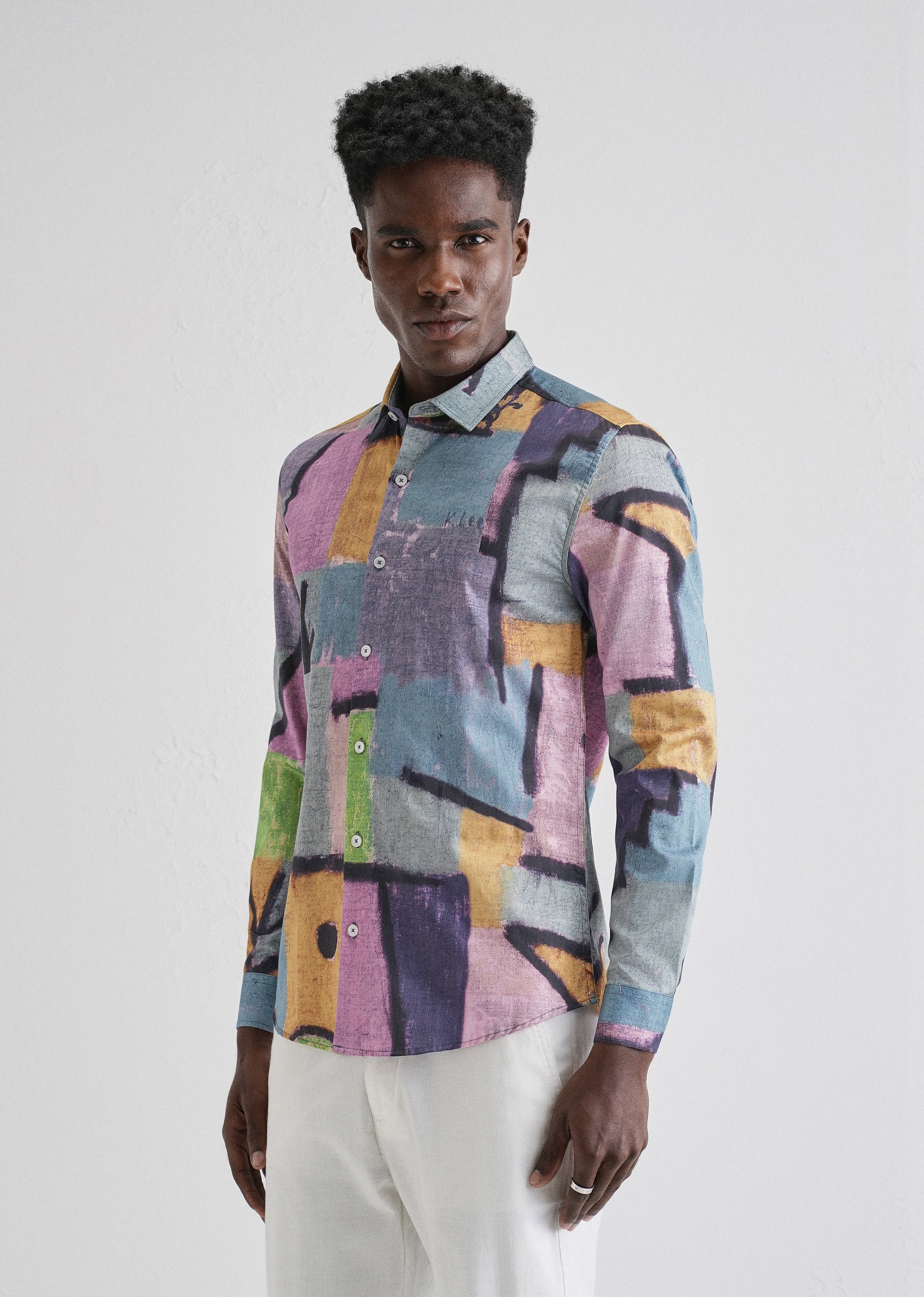 Stylish Multicoloured Printed Shirt