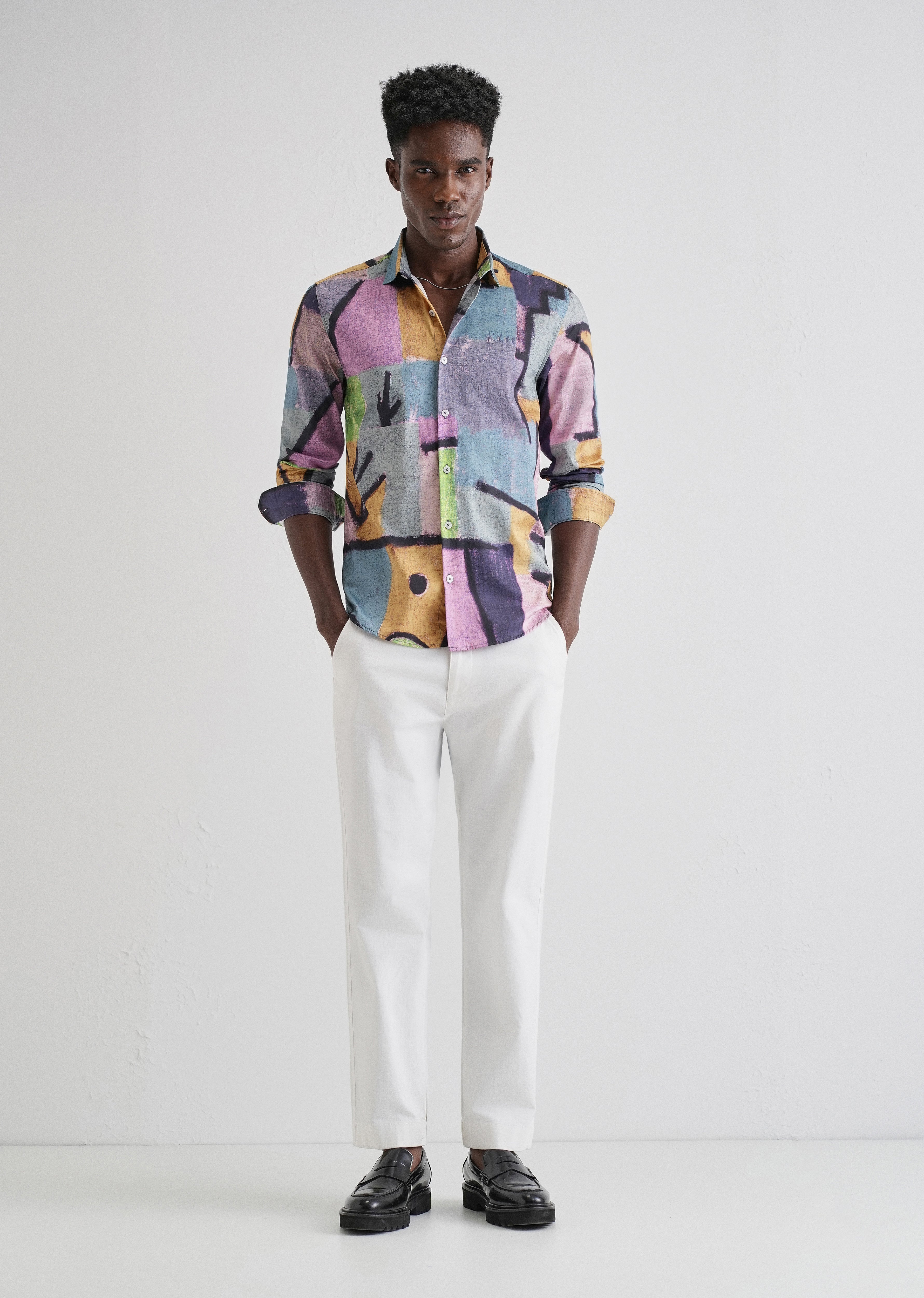 Stylish Multicoloured Printed Shirt