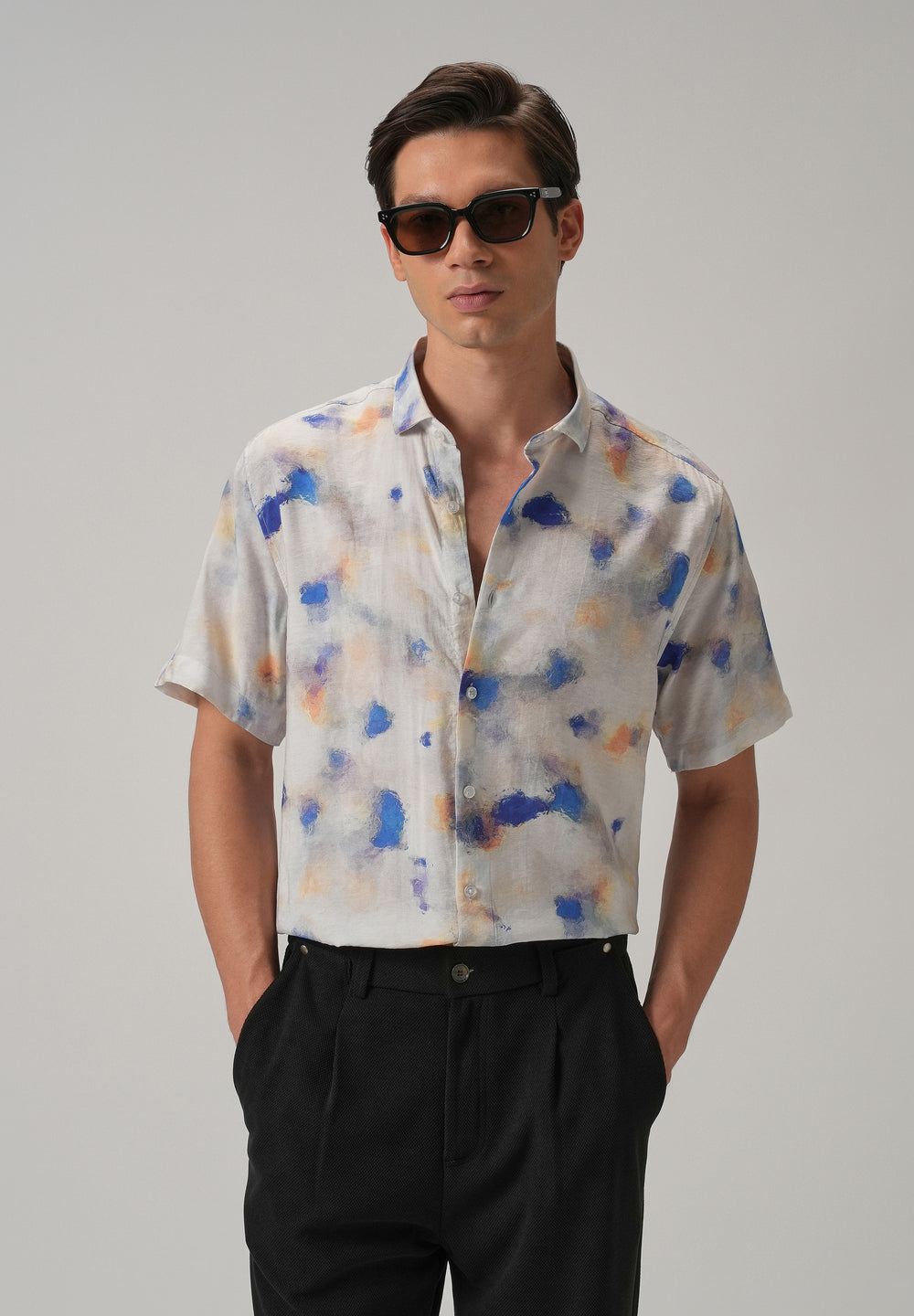 Sunburst Splash Printed Shirt