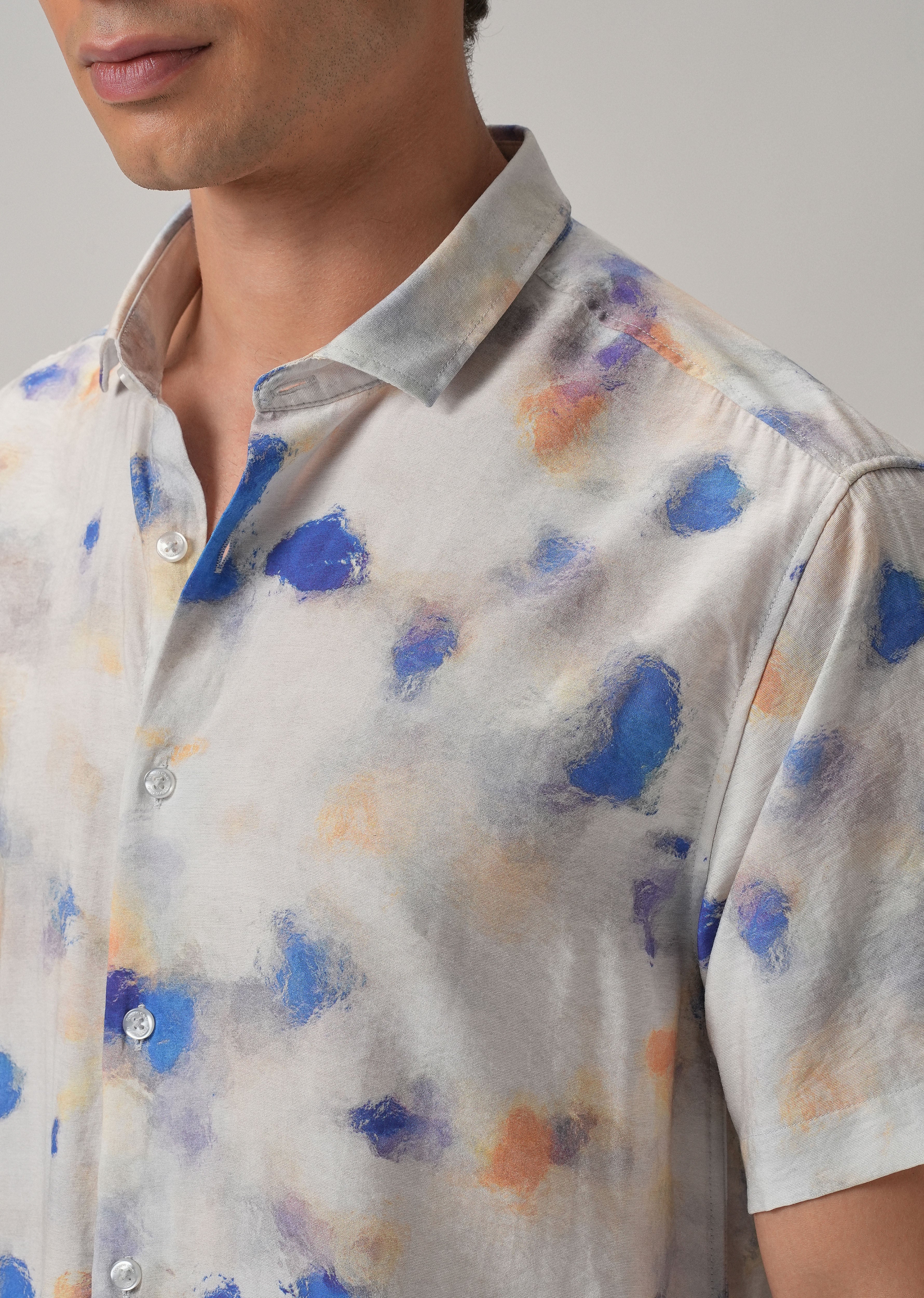 Sunburst Splash Printed Shirt
