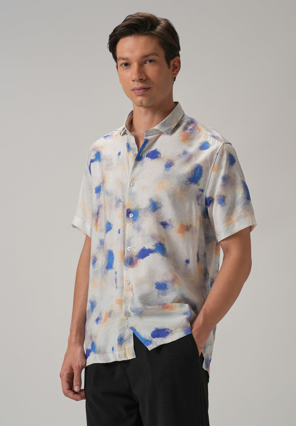 Sunburst Splash Printed Shirt