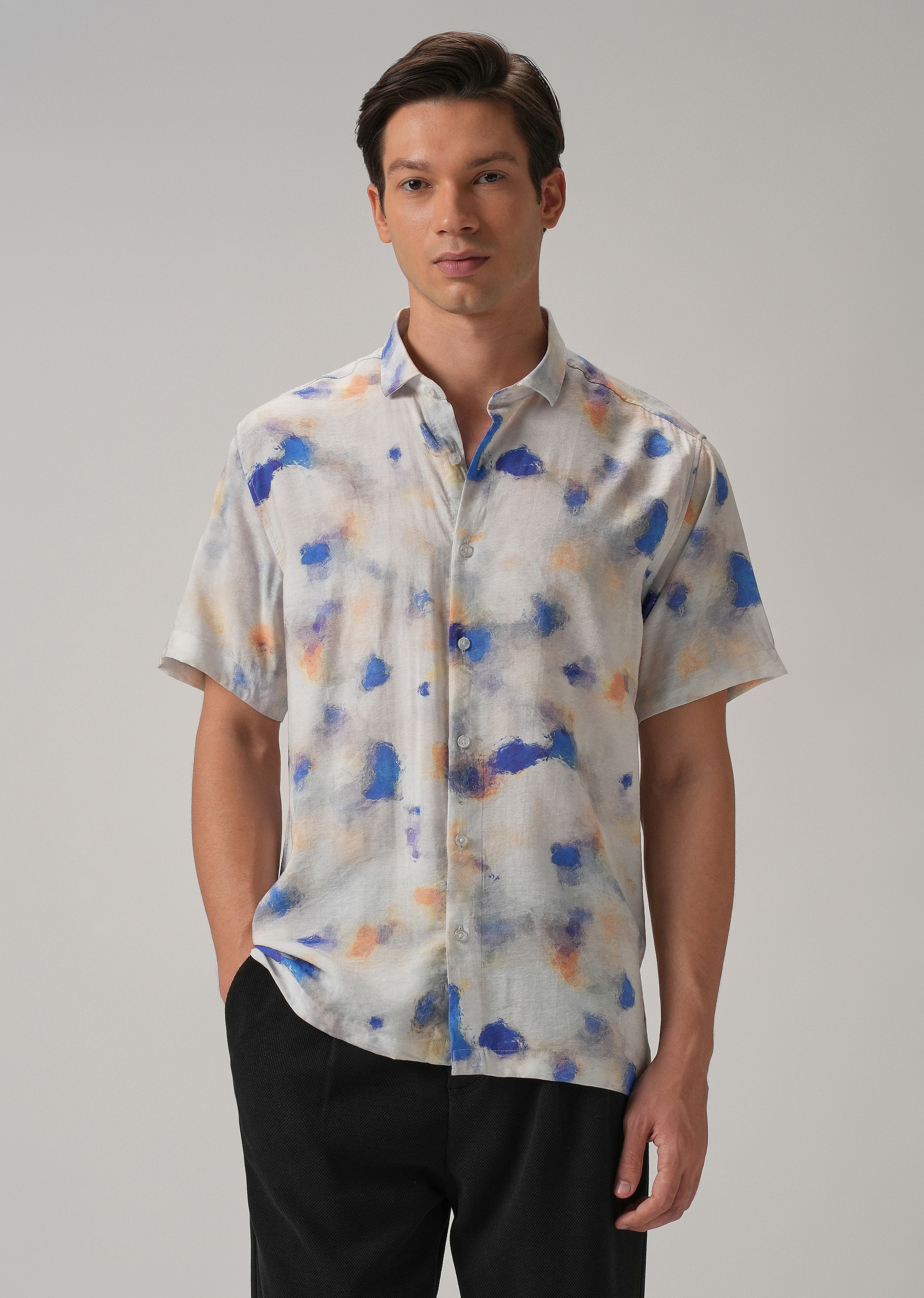 Sunburst Splash Printed Shirt